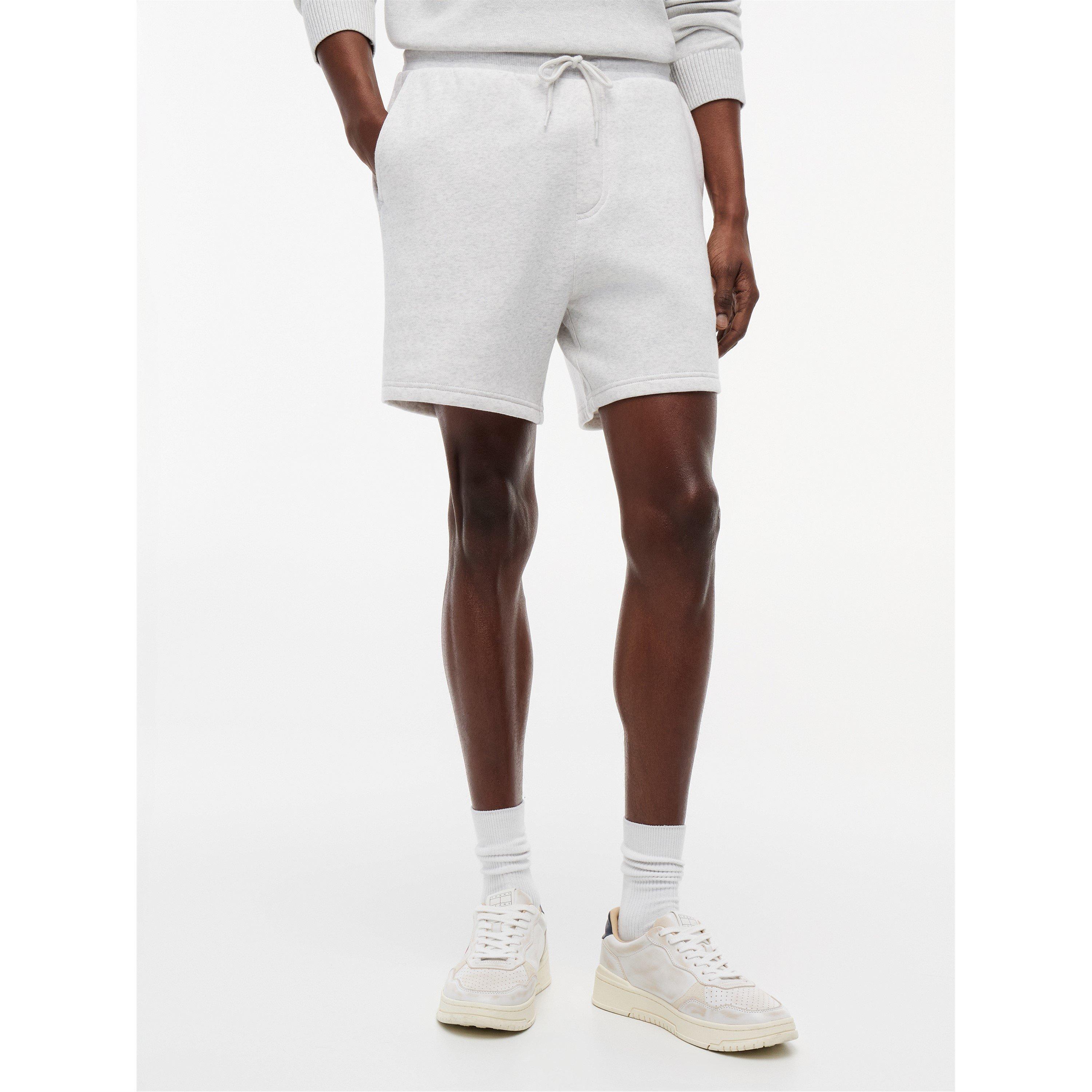 Tommy Jeans Men's Fleece Jogger Shorts - Grey Heather - M