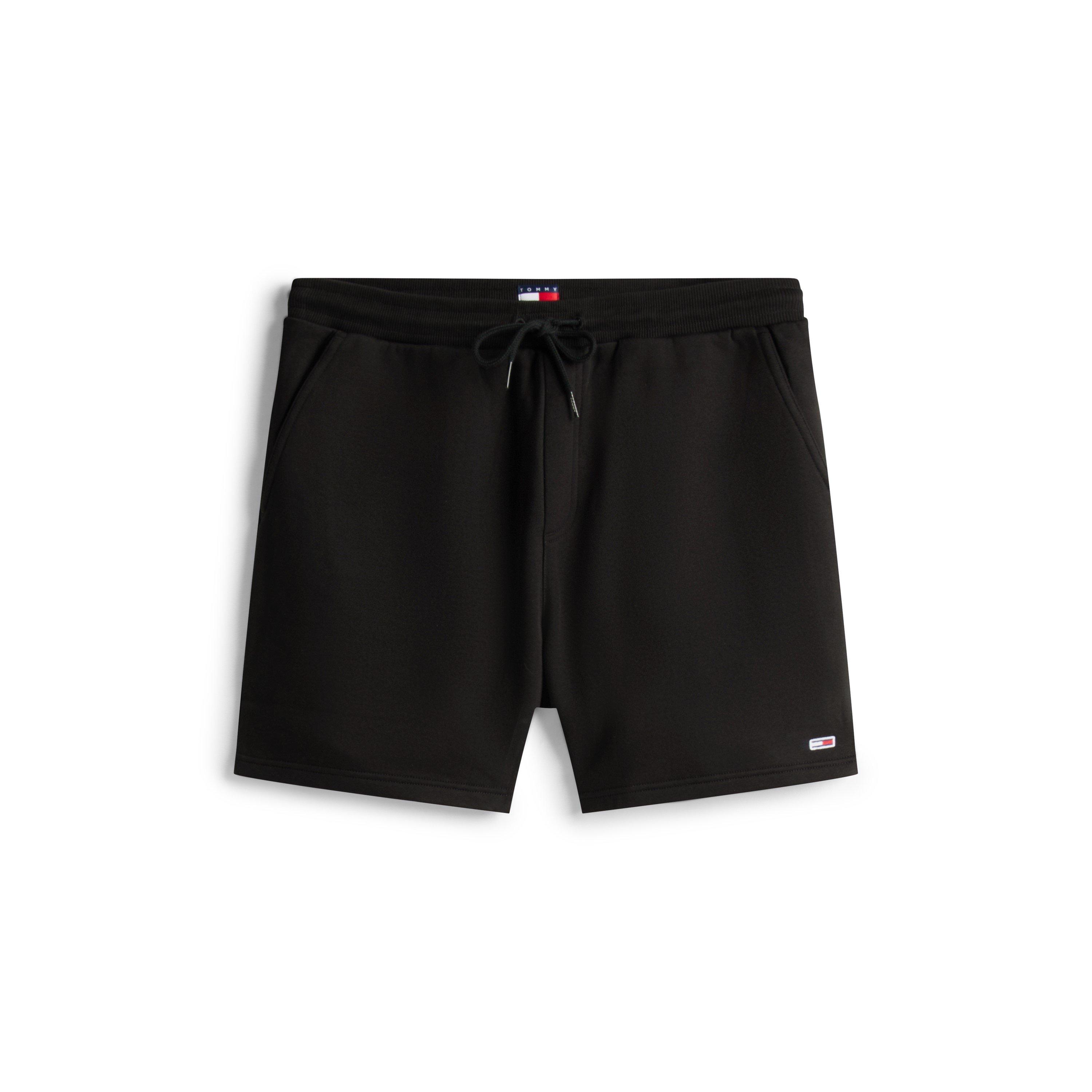 Black - Tommy Jeans - Men's Fleece Jogger Shorts - 1