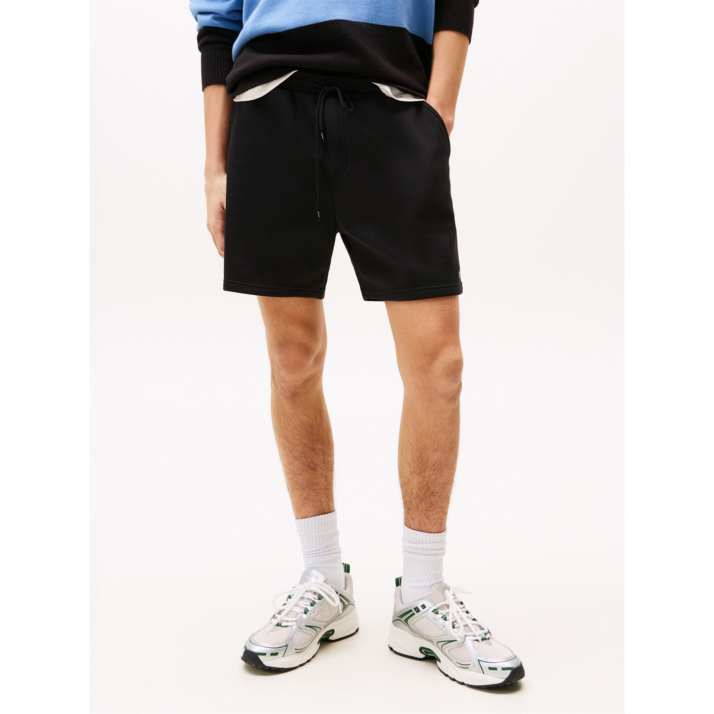 Black - Tommy Jeans - TJ FlagFleece Short Sn63 - 2