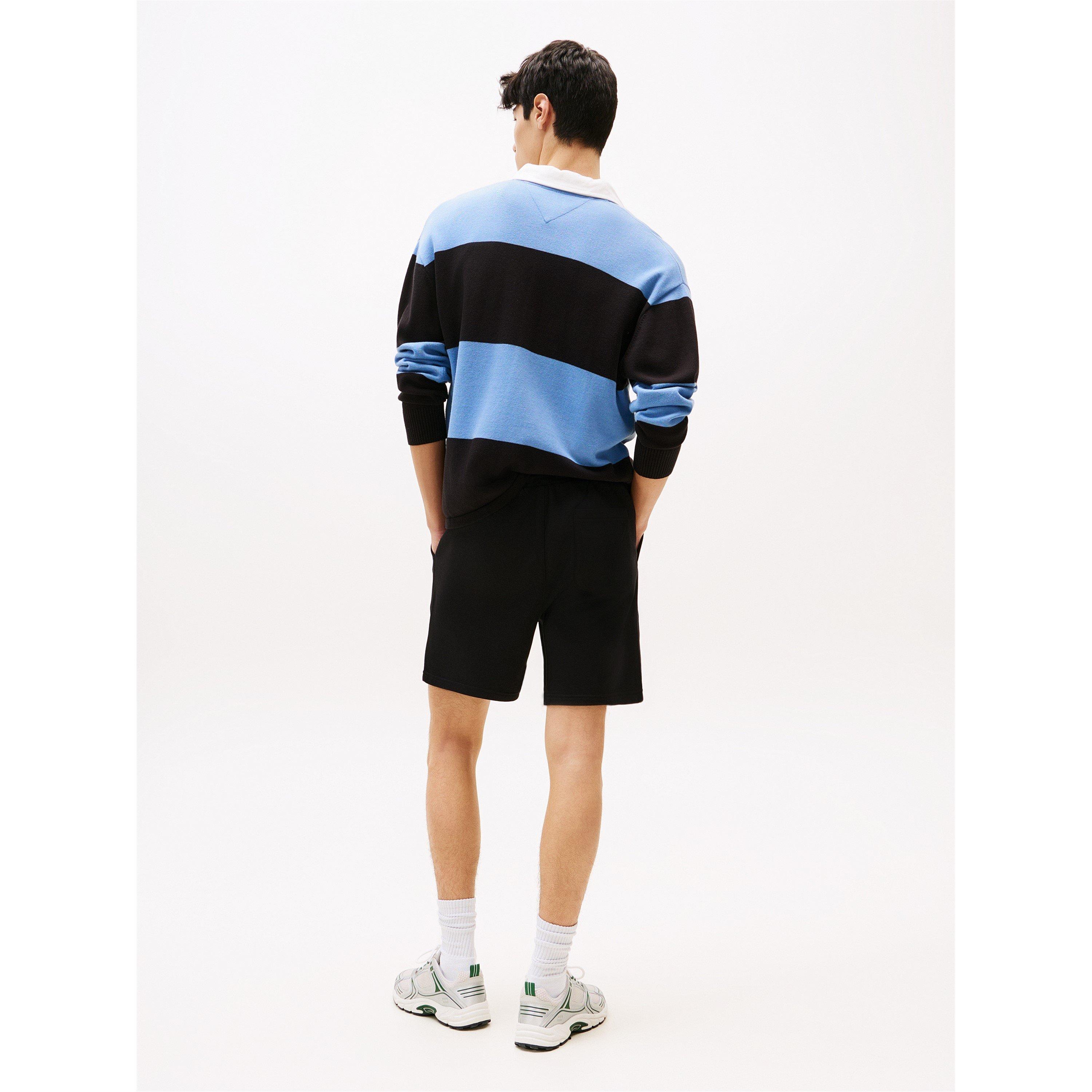 Black - Tommy Jeans - TJ FlagFleece Short Sn63 - 5