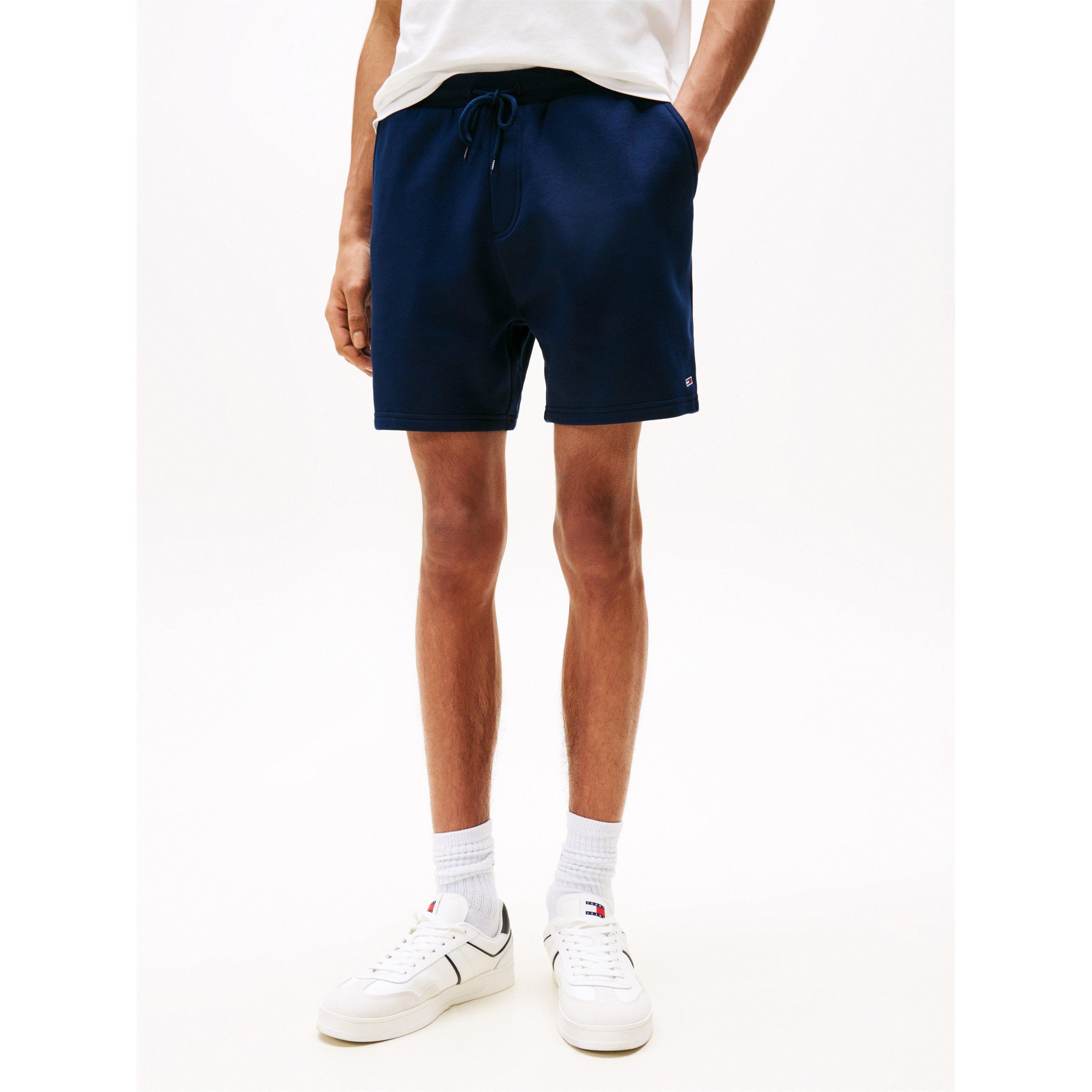 Dark Night Navy - Tommy Jeans - Men's Fleece Jogger Shorts - 2
