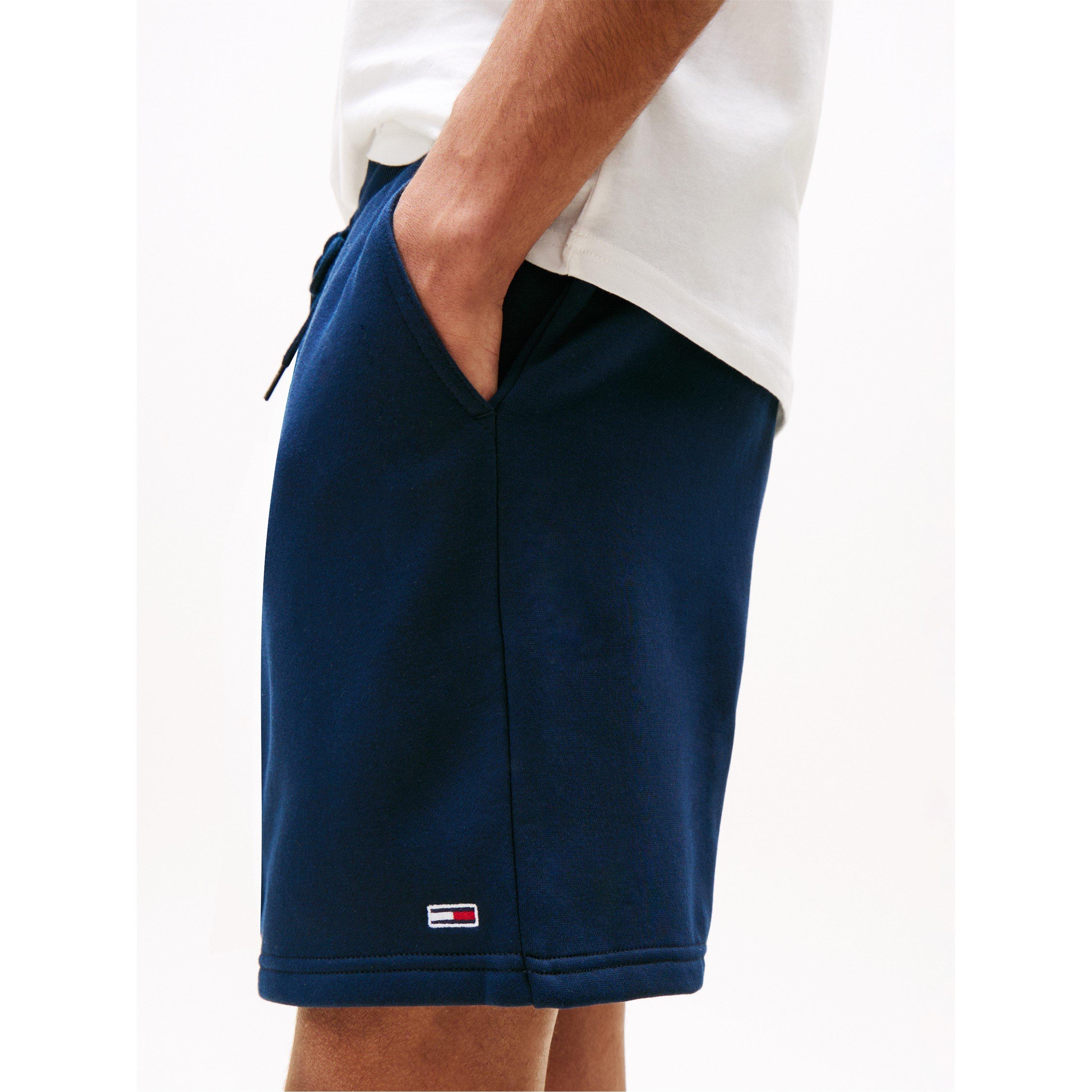 Dark Night Navy - Tommy Jeans - Men's Fleece Jogger Shorts - 3