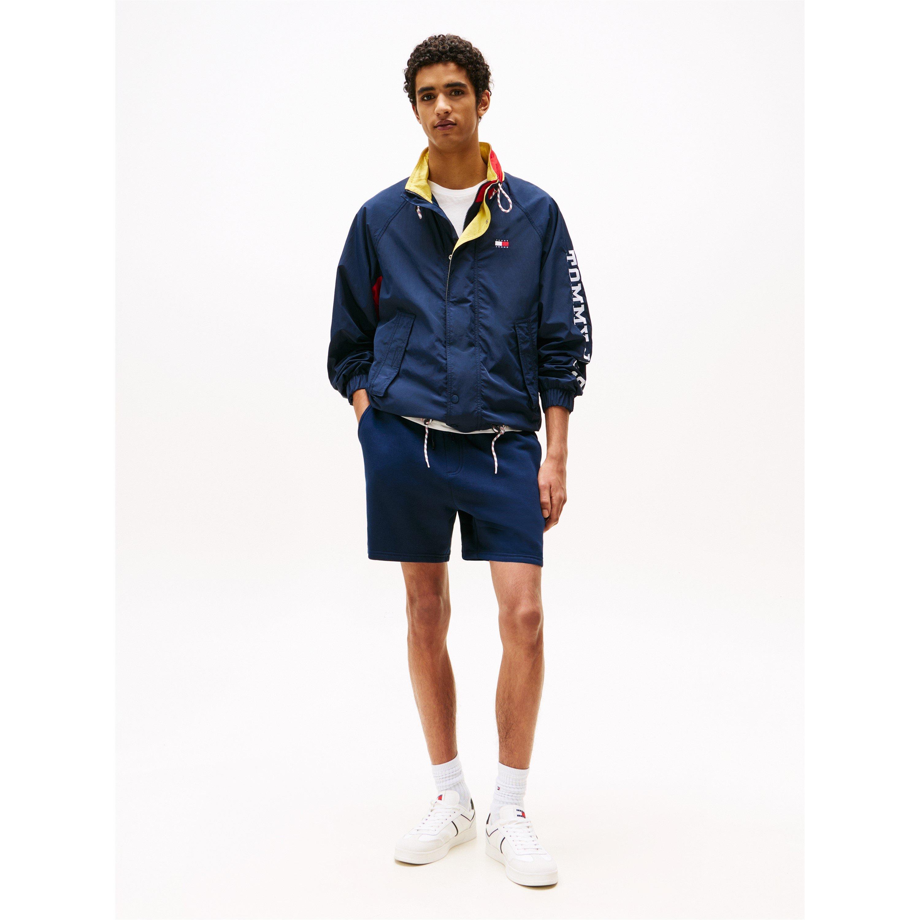 Dark Night Navy - Tommy Jeans - Men's Fleece Jogger Shorts - 4