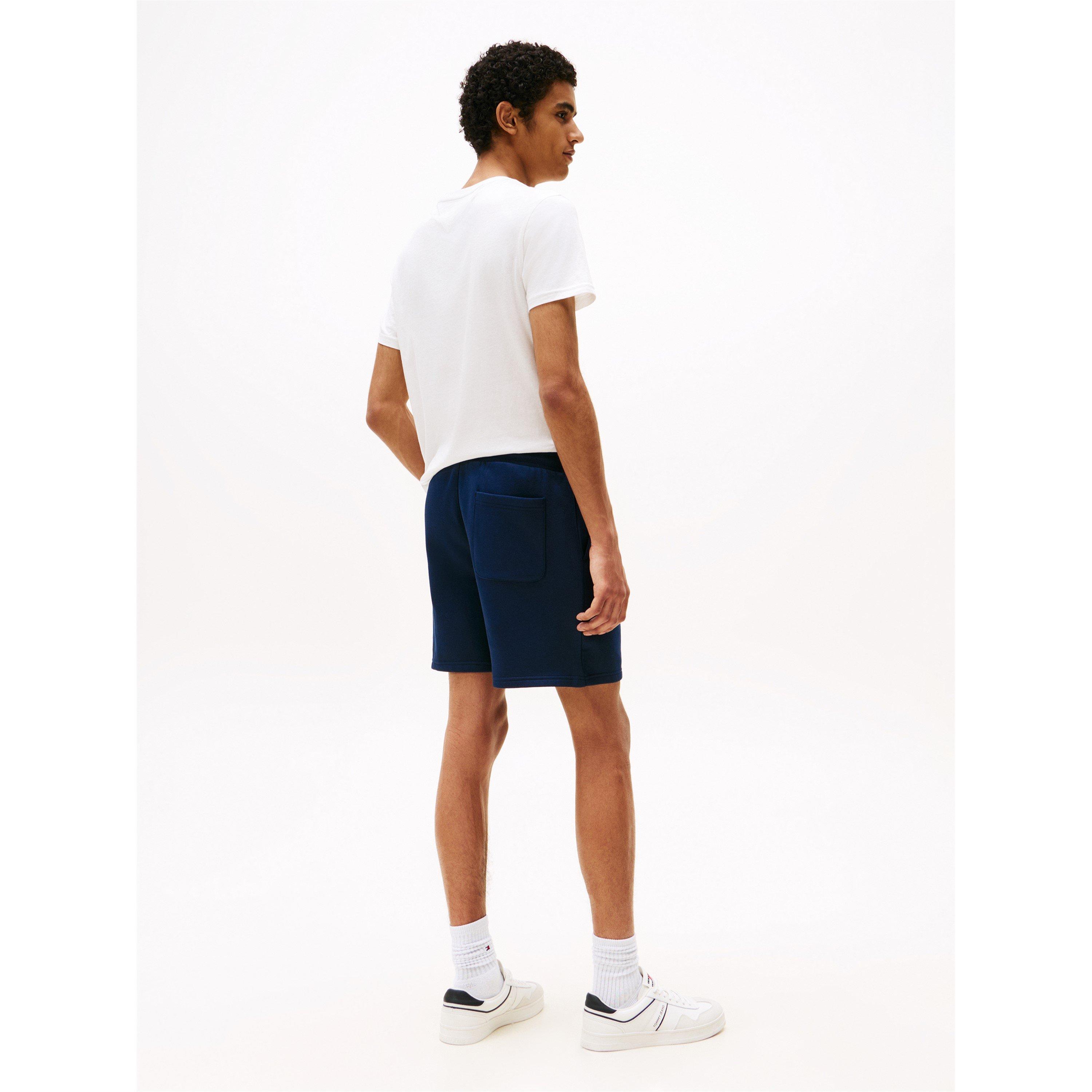 Dark Night Navy - Tommy Jeans - Men's Fleece Jogger Shorts - 5