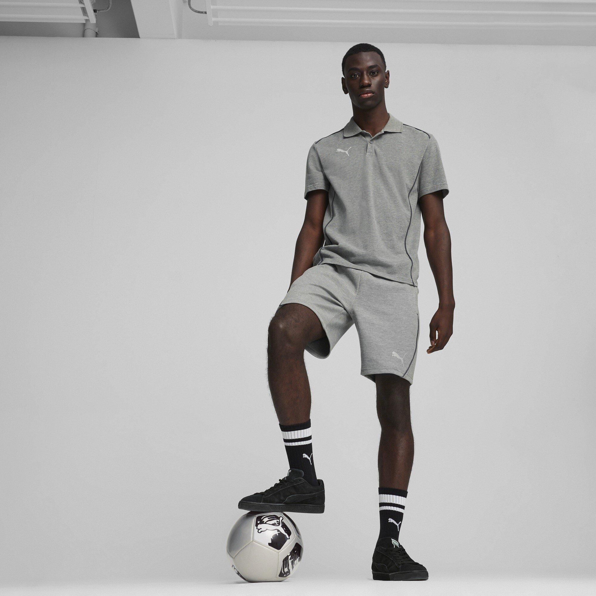 Mittelgrau Hea - Puma - Teamfinal Jersey Jogger Shorts - 7