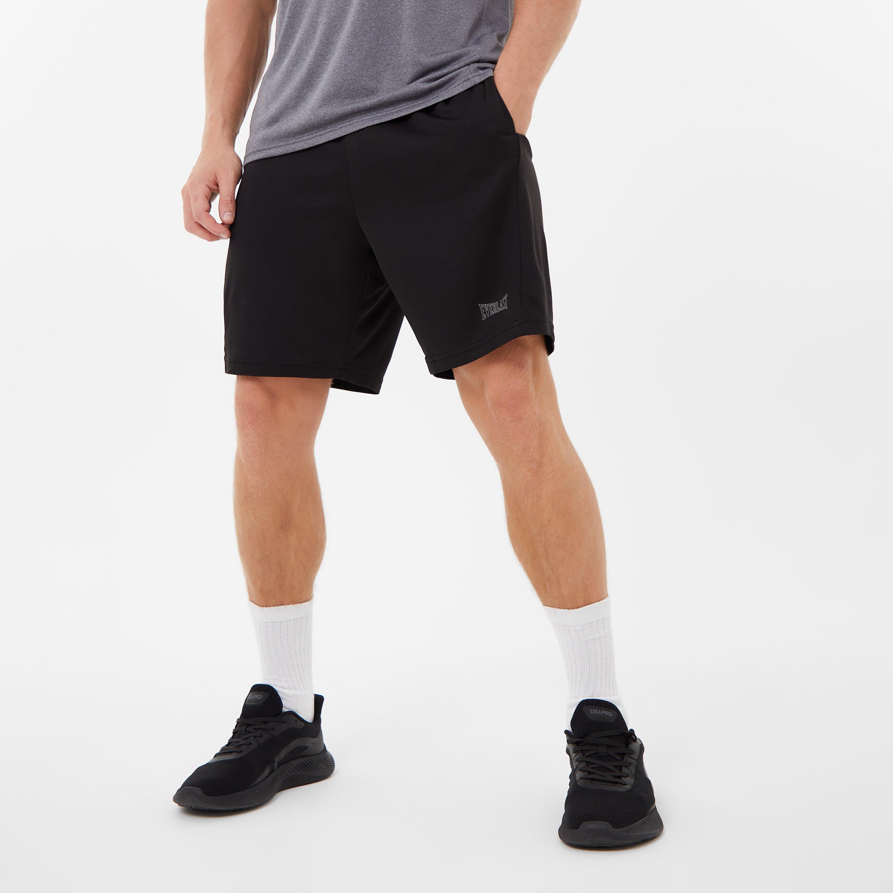 Black - Everlast - 8-inch Shorts Mens - 1