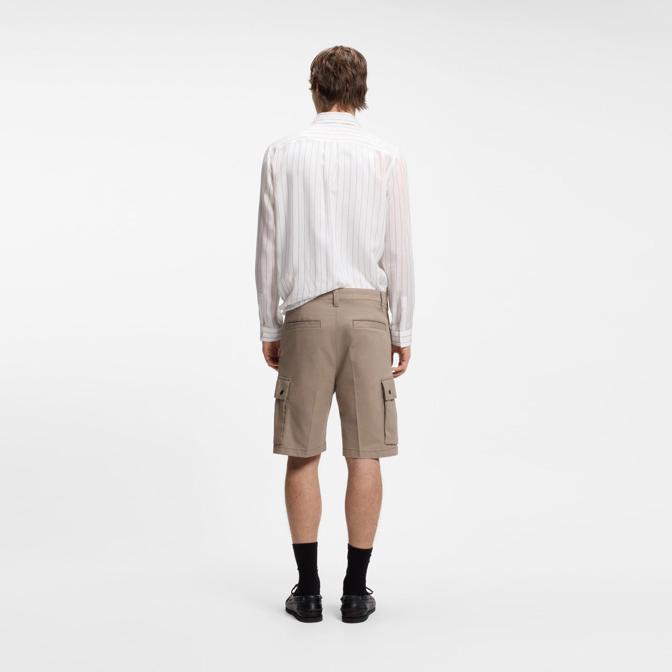 Brown 237 - Hugo - Men's Cargo Shorts - 3