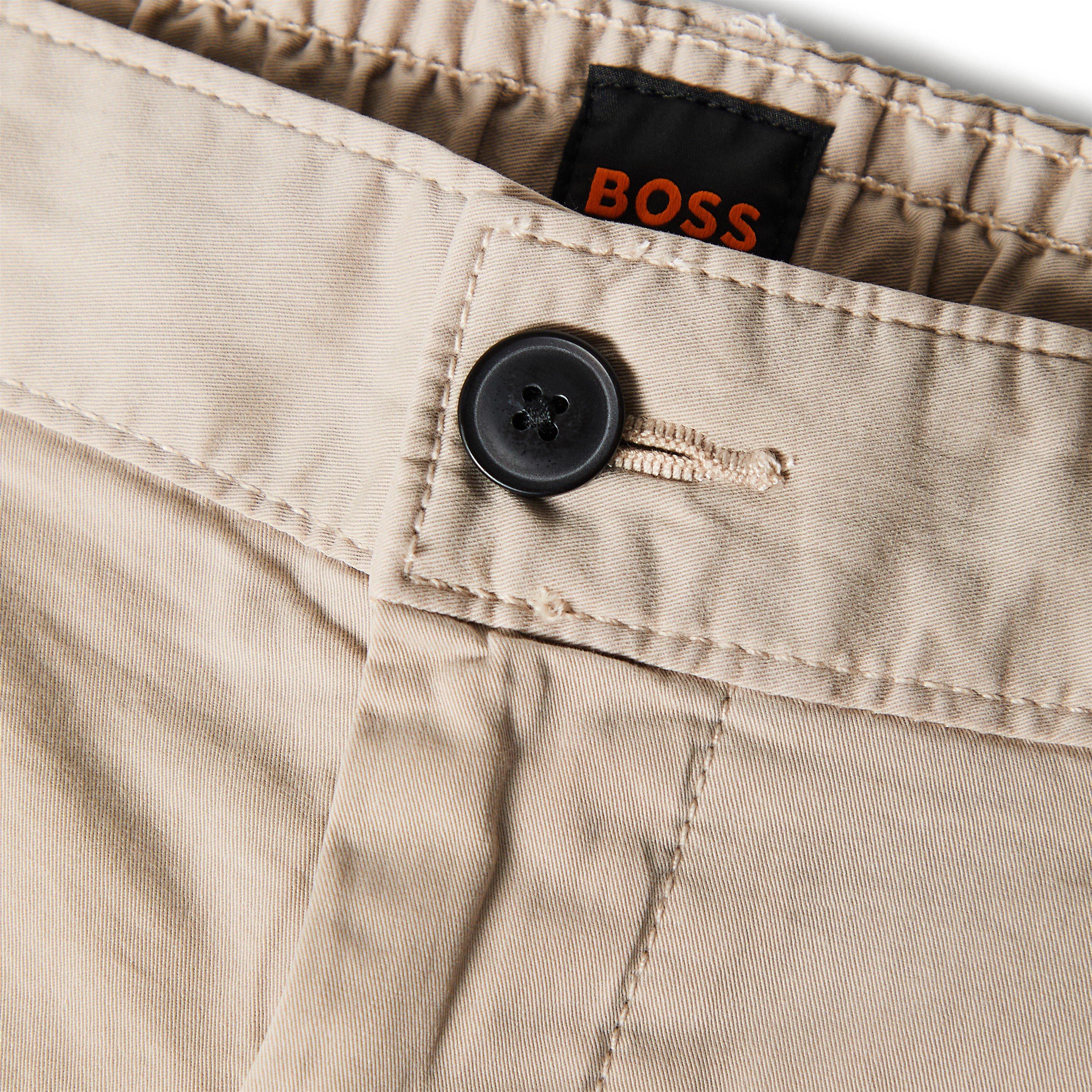 Light Grey 070 - Boss - Mens BOSS ORANGE Cargo Shorts with Logo Detail - 5