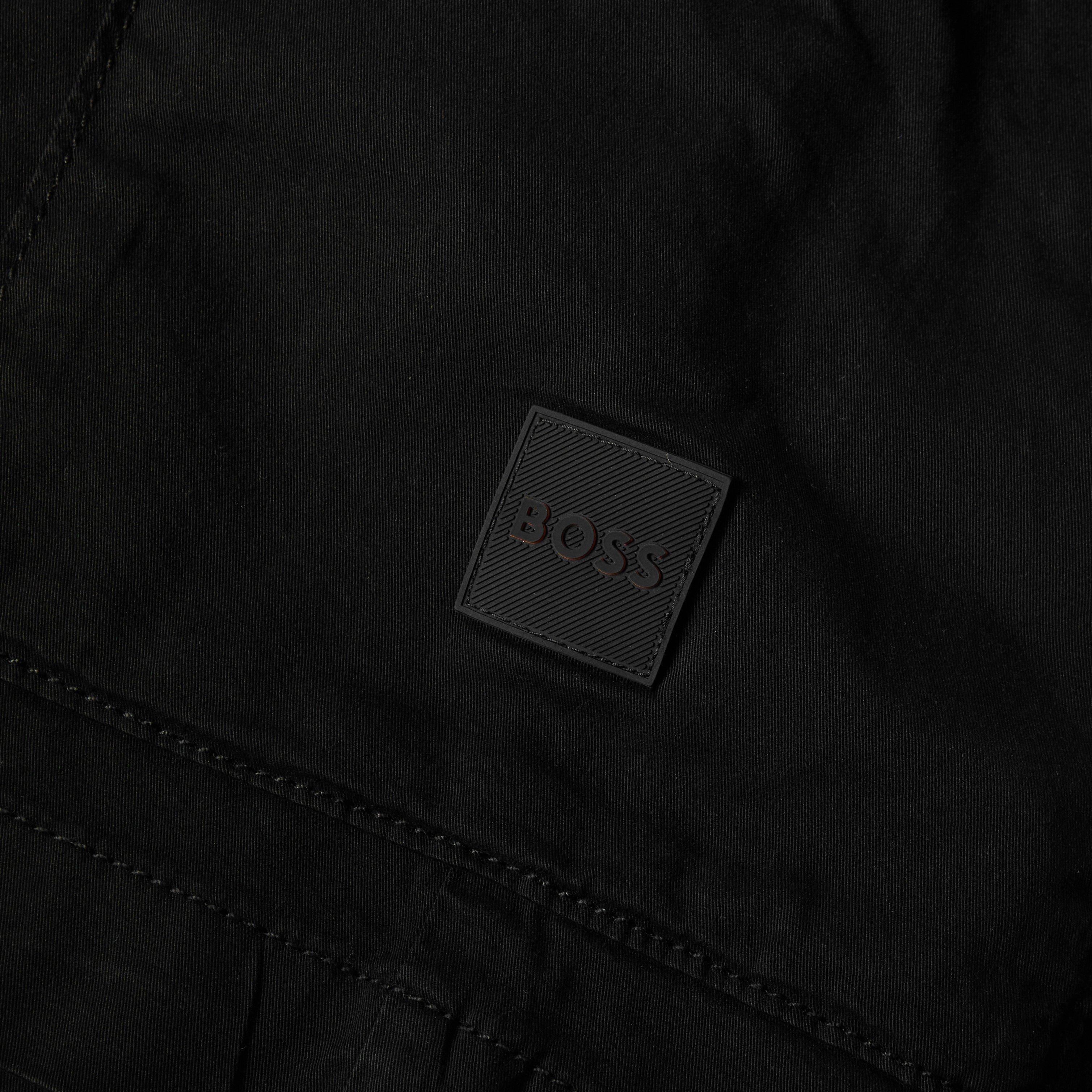 Black 001 - Boss - Mens BOSS ORANGE Cargo Shorts with Logo Detail - 5