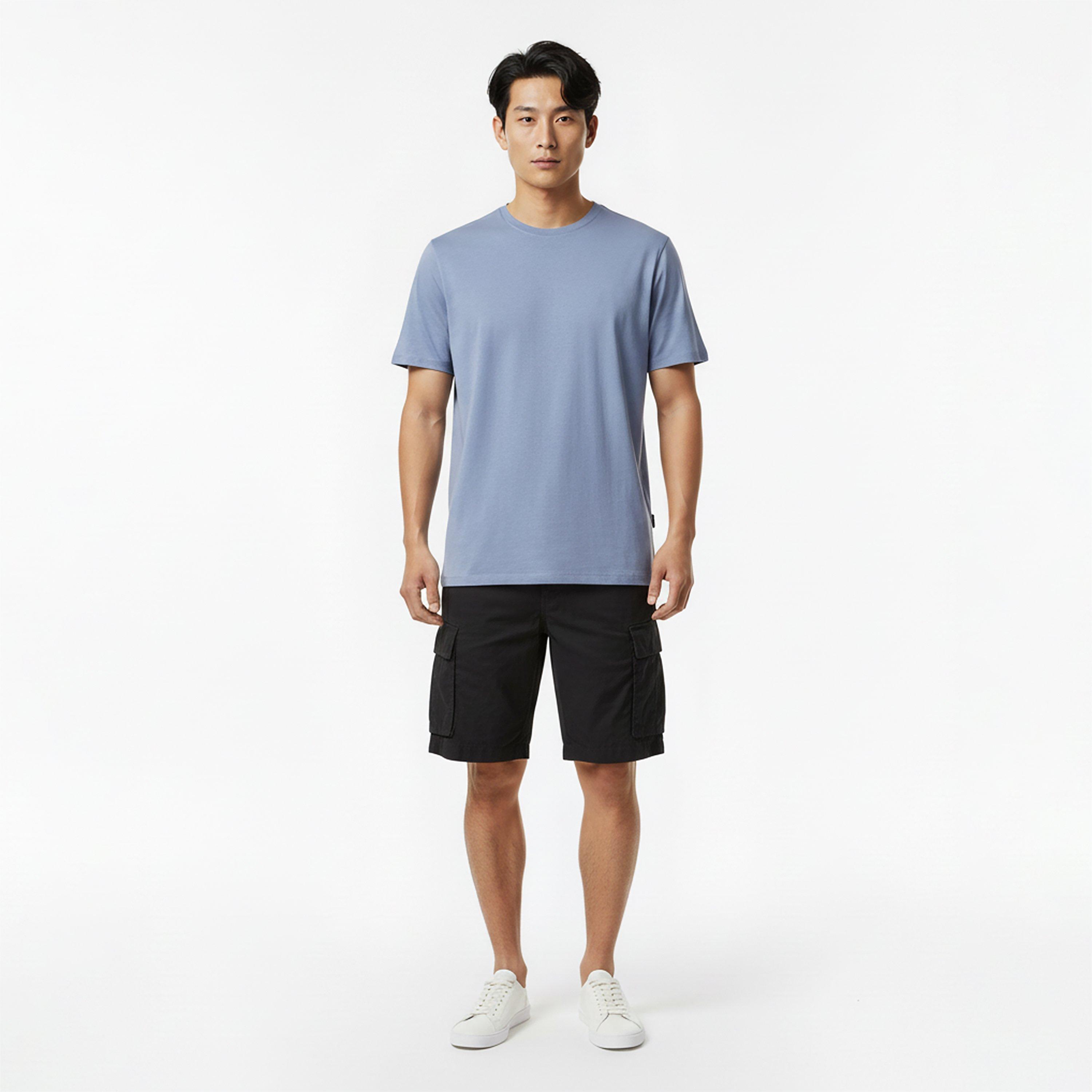 Black 001 - Boss - Mens BOSS ORANGE Cargo Shorts with Logo Detail - 6