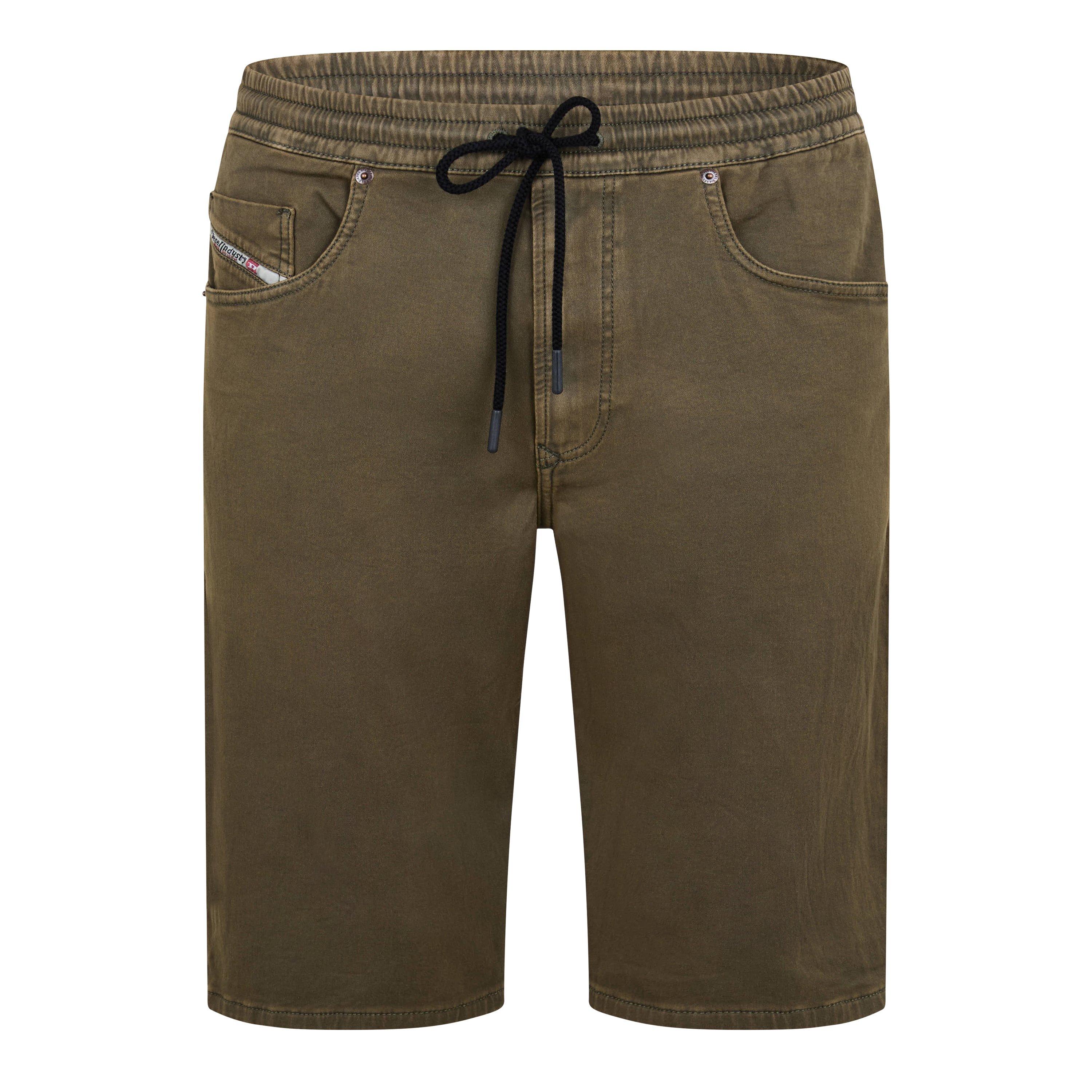 Diesel Men's Fleece Jogger Shorts - Green - XS (44)
