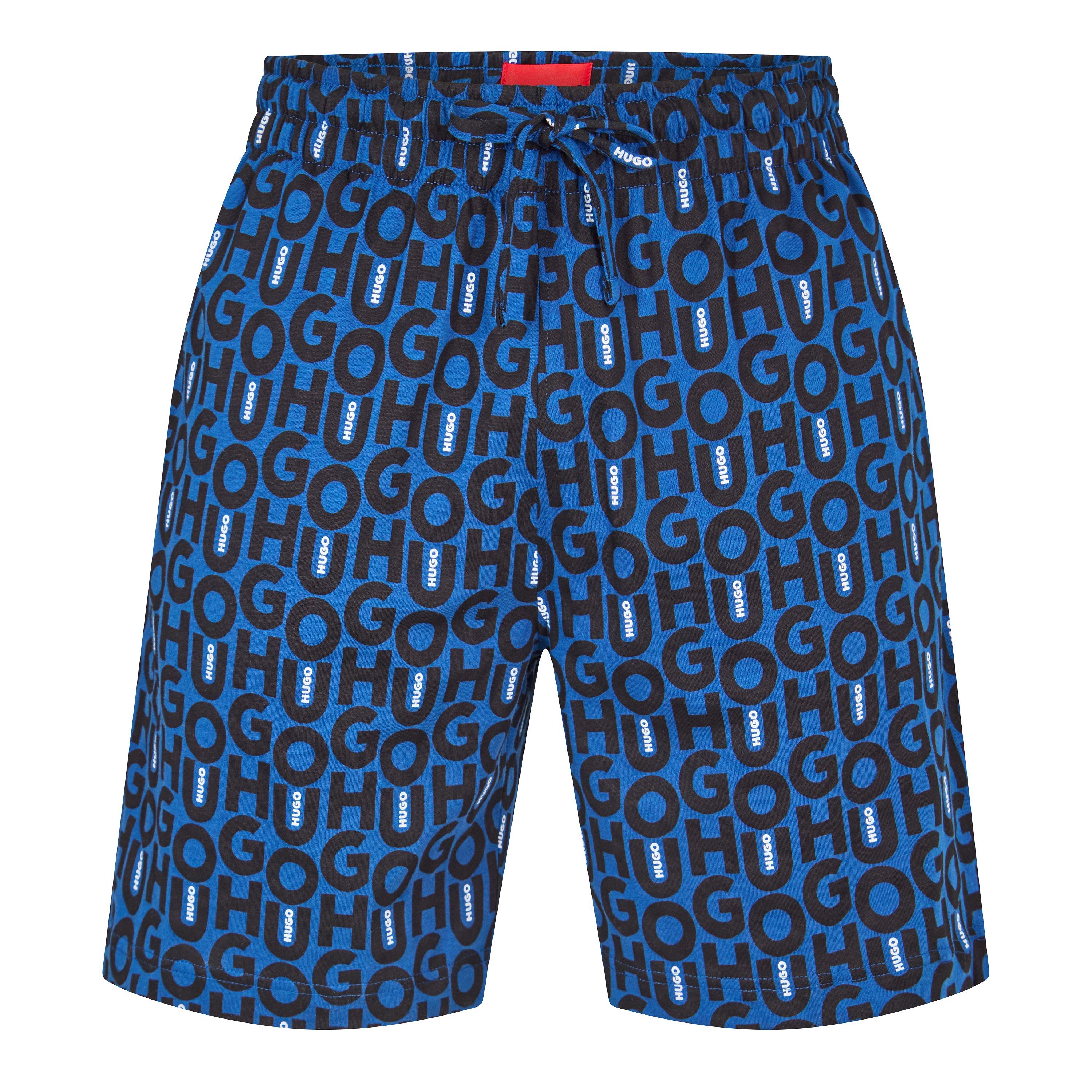 Dark Blue 462 - Hugo - Men's Fleece Jogger Shorts - 1