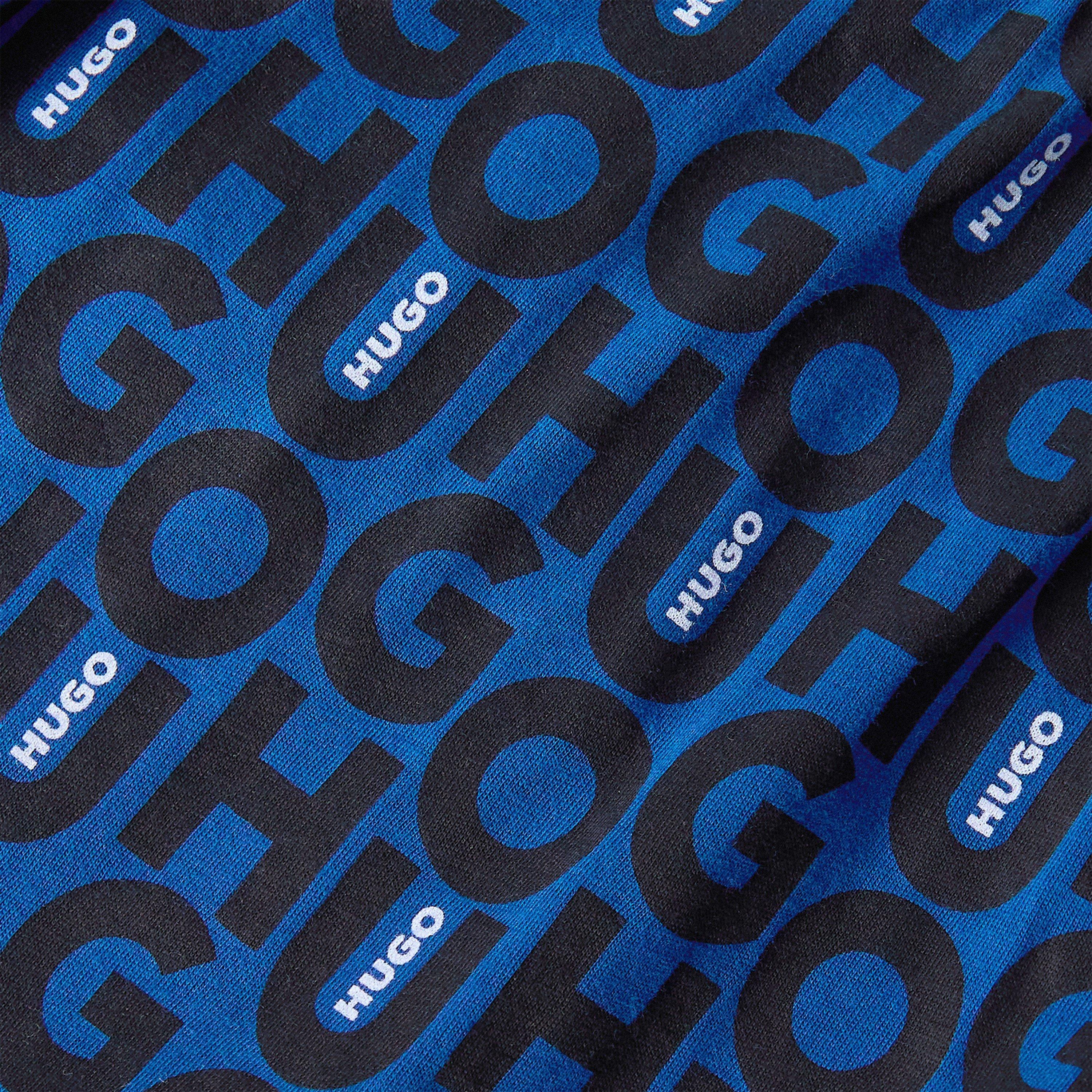 Dark Blue 462 - Hugo - Men's Fleece Jogger Shorts - 3