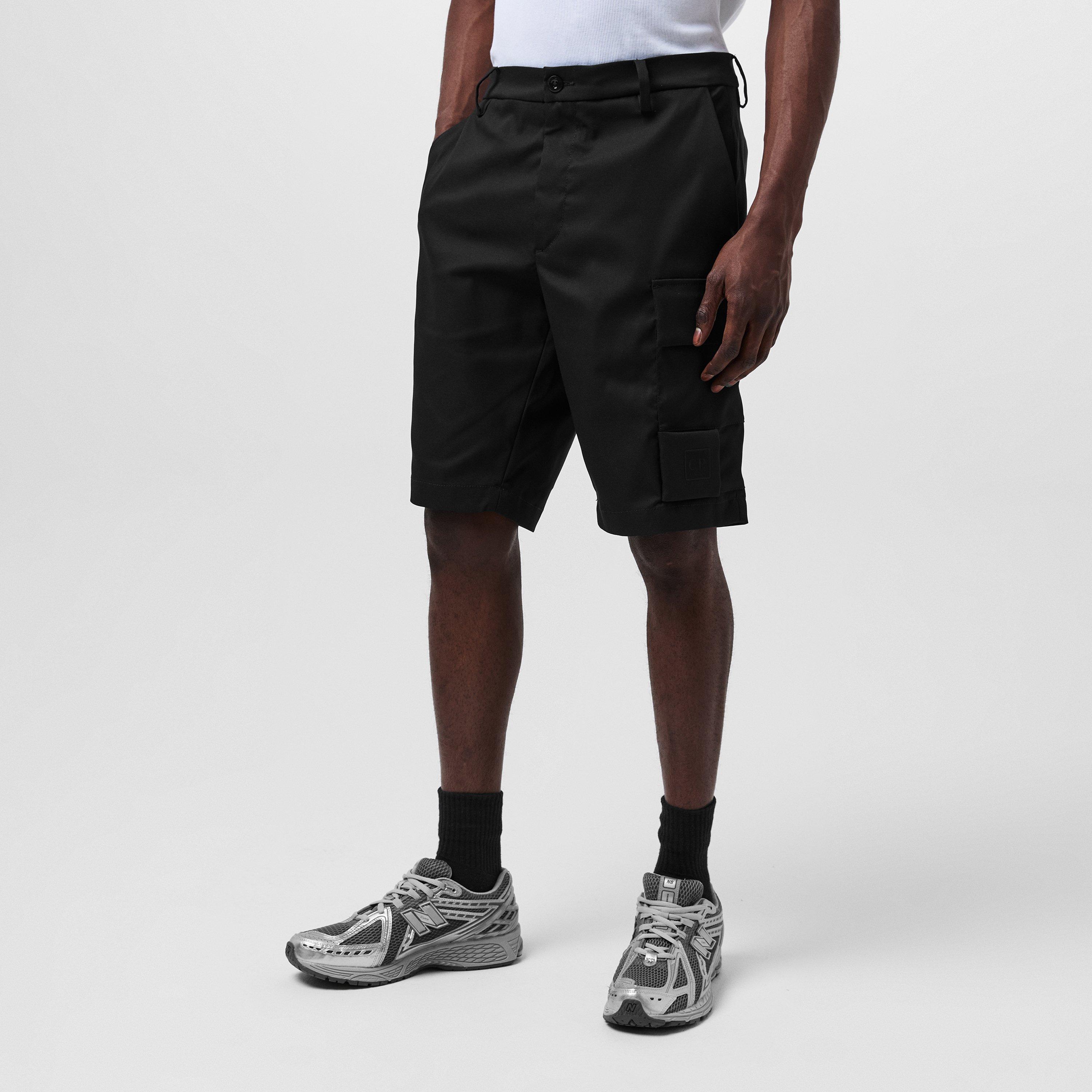 Black 999 - CP Company Metropolis - Men's Bermuda Cargo Shorts - 3
