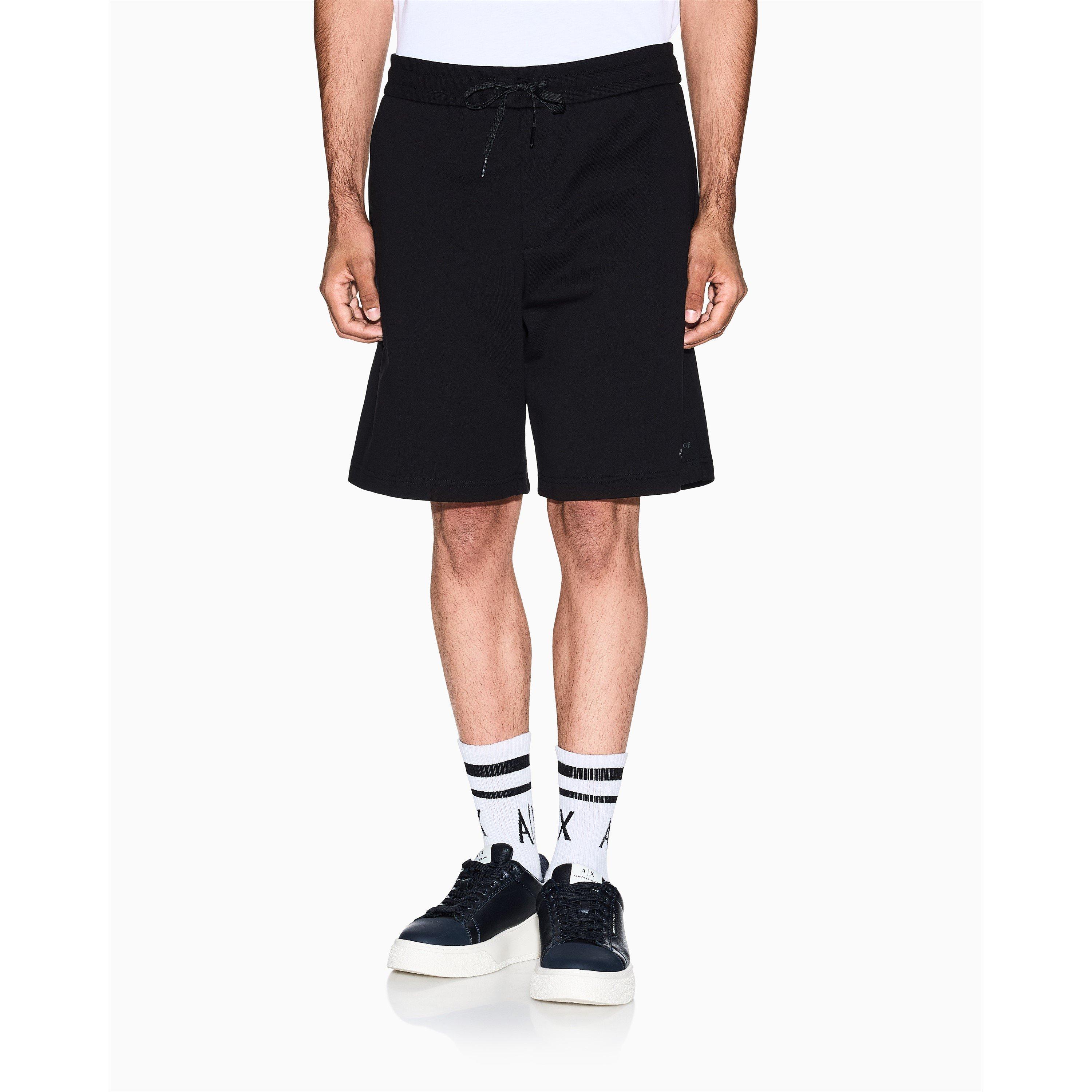 Armani Exchange Men's Fleece Jogger Shorts - Black - XL