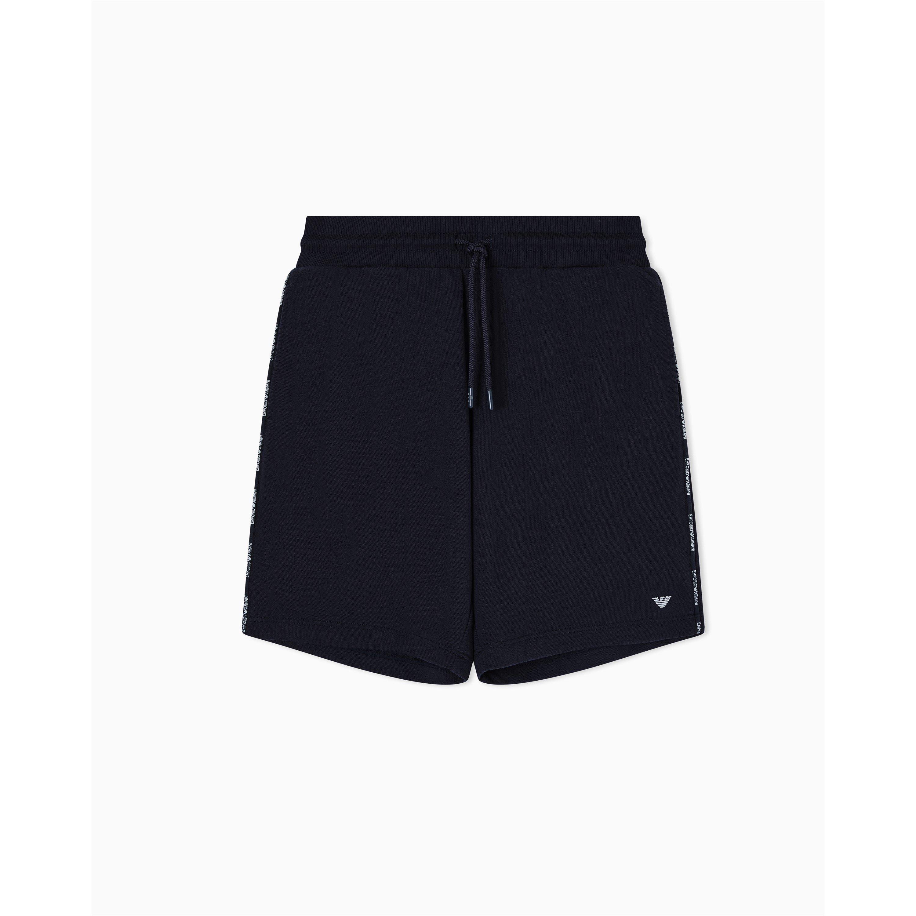 Emporio Armani Men's Fleece Jogger Shorts - Armani Blue - M