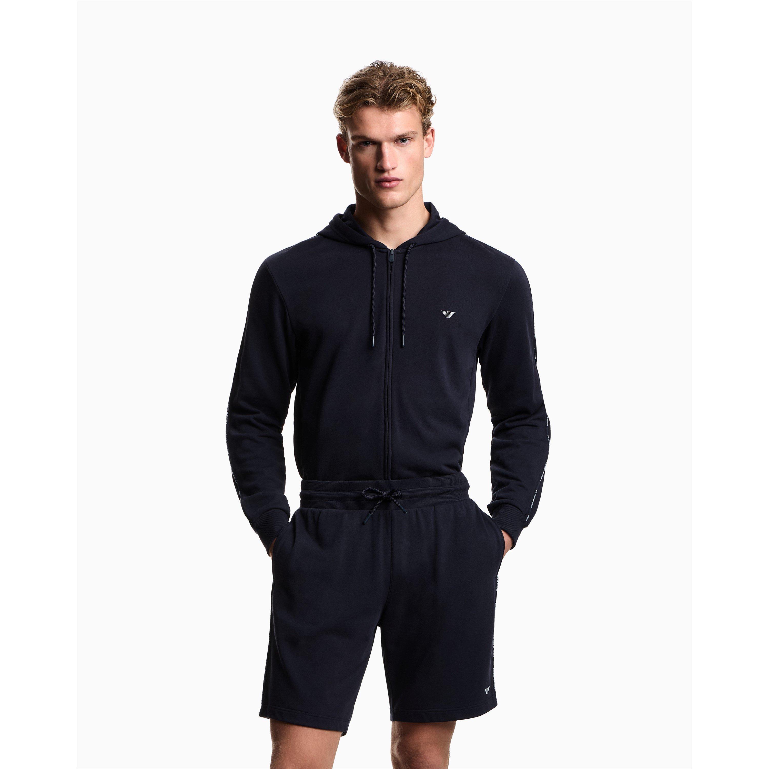 Armani Blue - Emporio Armani - Men's Fleece Jogger Shorts - 2