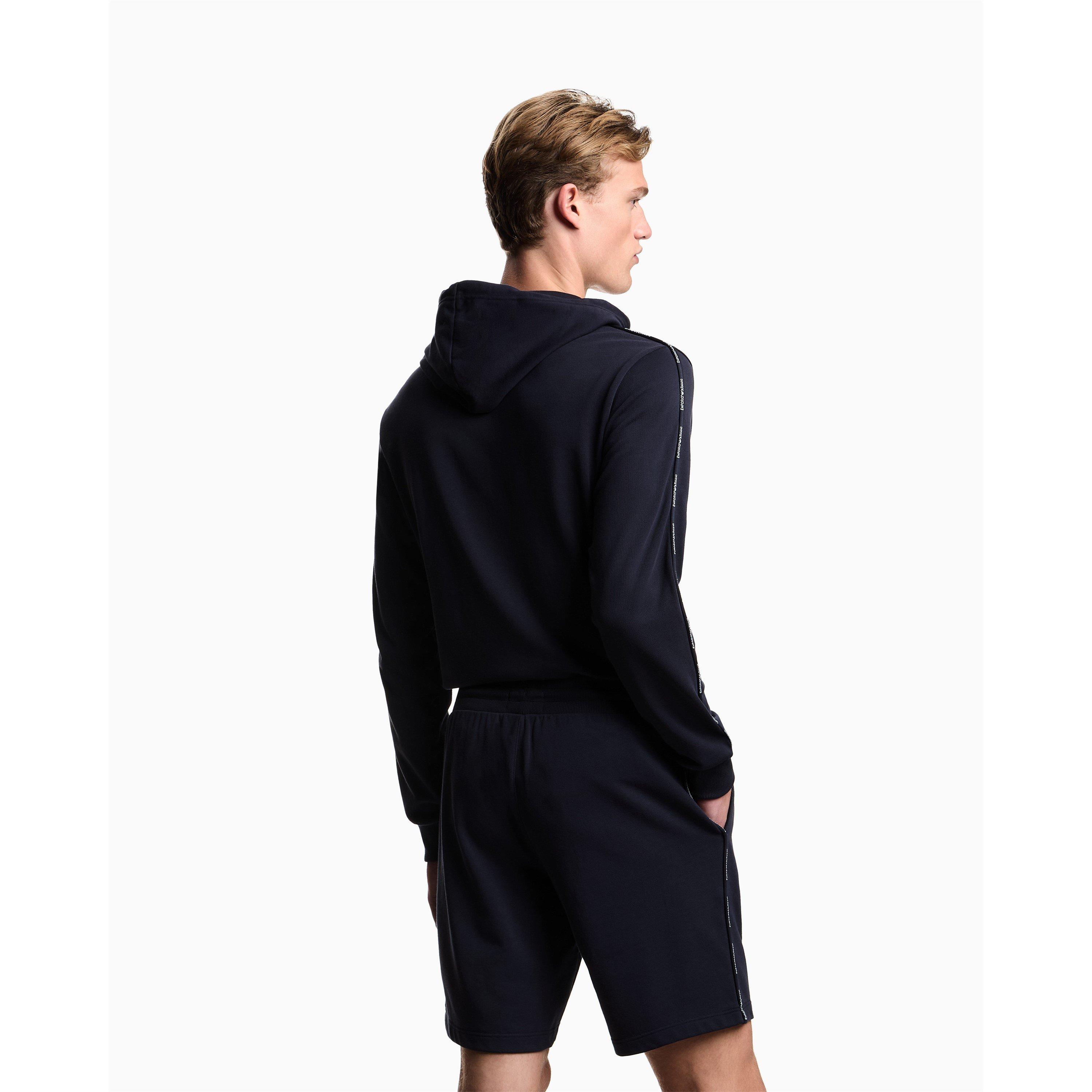 Armani Blue - Emporio Armani - Men's Fleece Jogger Shorts - 3