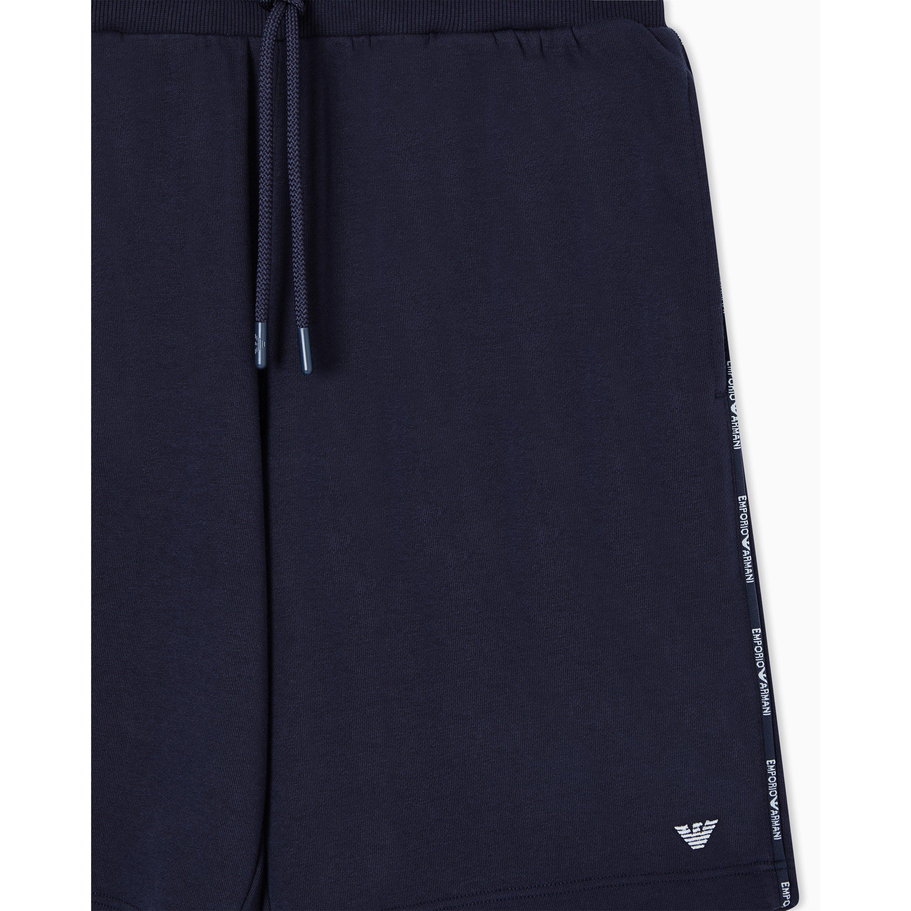 Armani Blue - Emporio Armani - Men's Fleece Jogger Shorts - 4