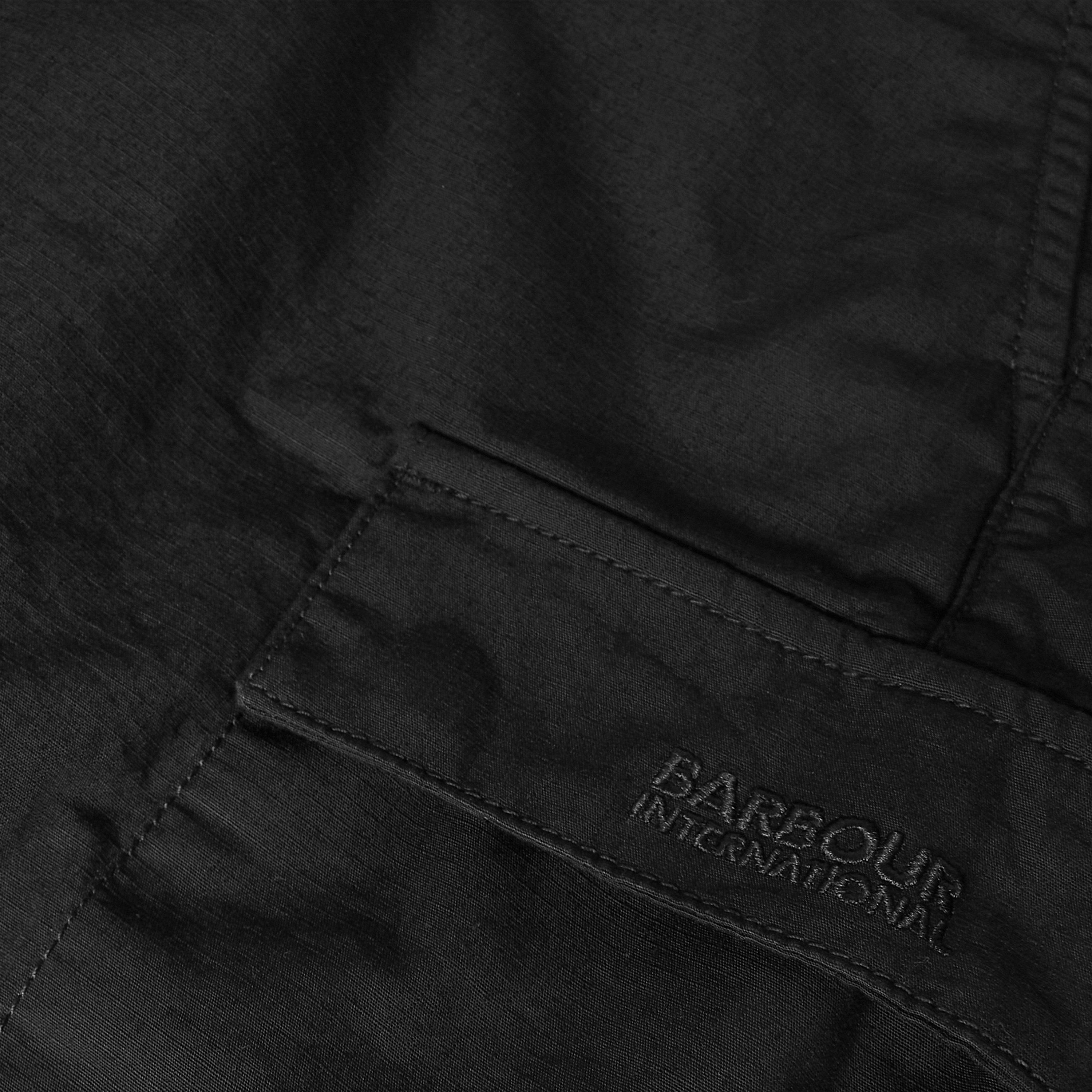 Black BK11 - Barbour International - Mens Ripstop Cargo Shorts - 3