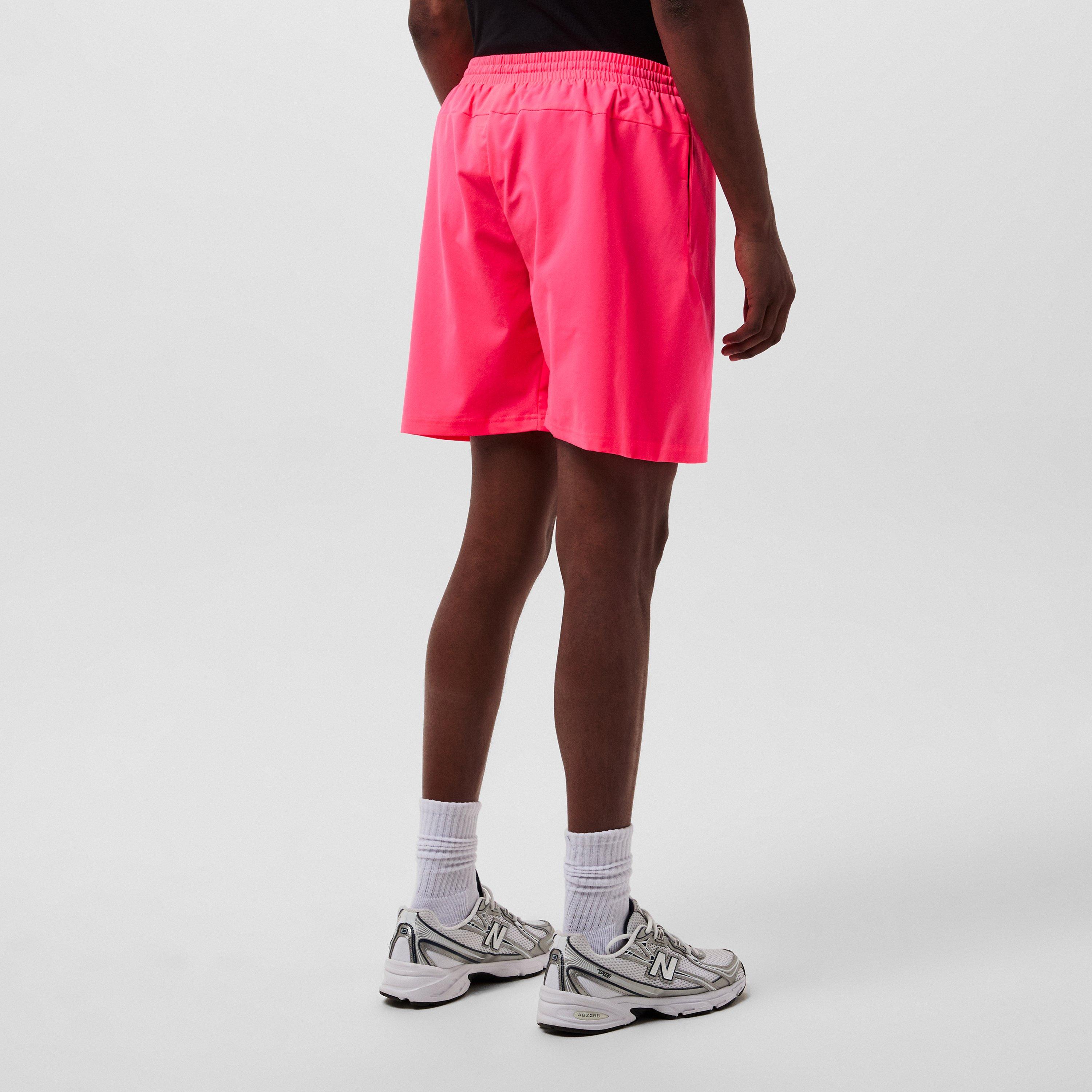 Neon Pink - New Balance - Men's Performance Gym Shorts - 4