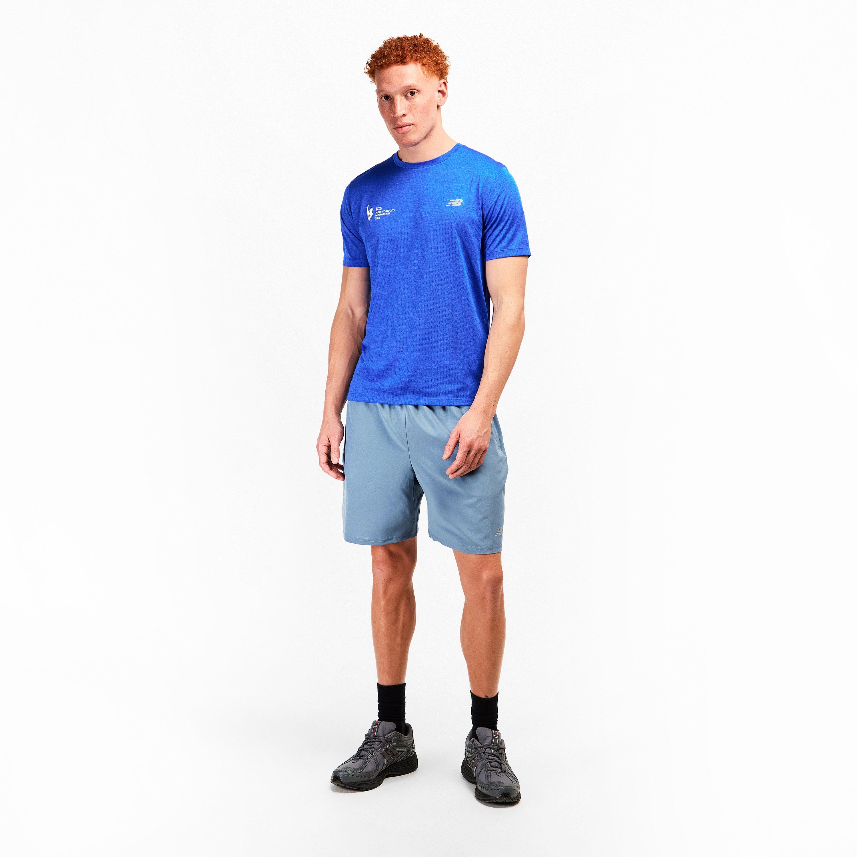 Blue - New Balance - Men's Performance Gym Shorts - 5