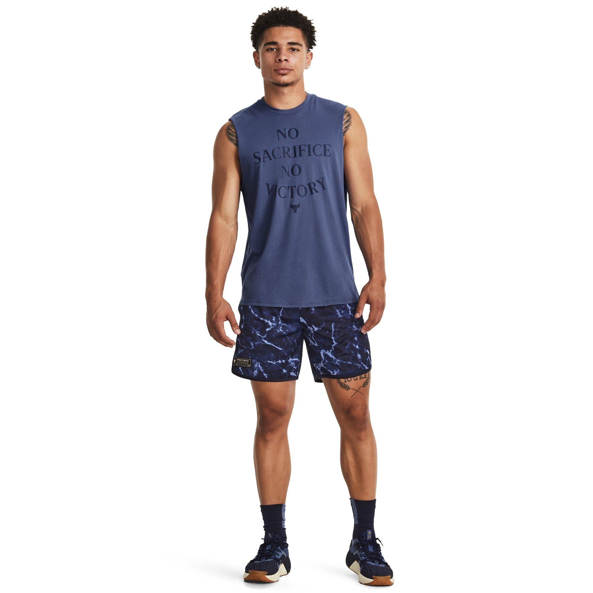 Blu - Under Armour - Rock Mesh Performance Gym Shorts - 4