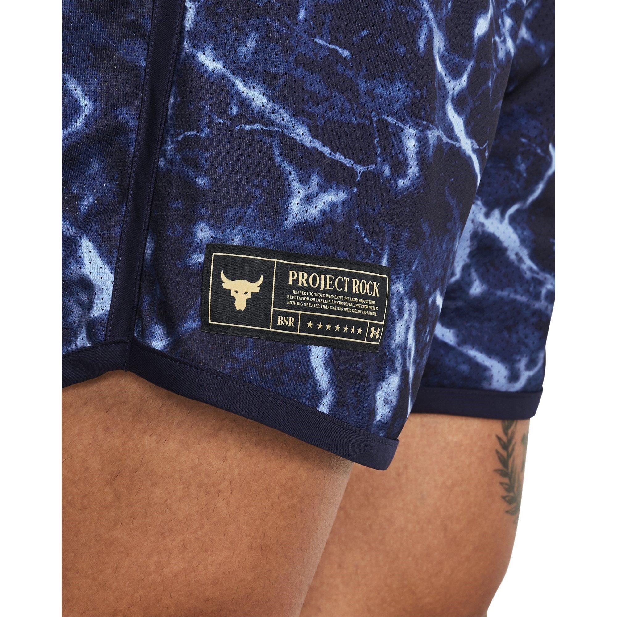 Blu - Under Armour - Rock Mesh Performance Gym Shorts - 6