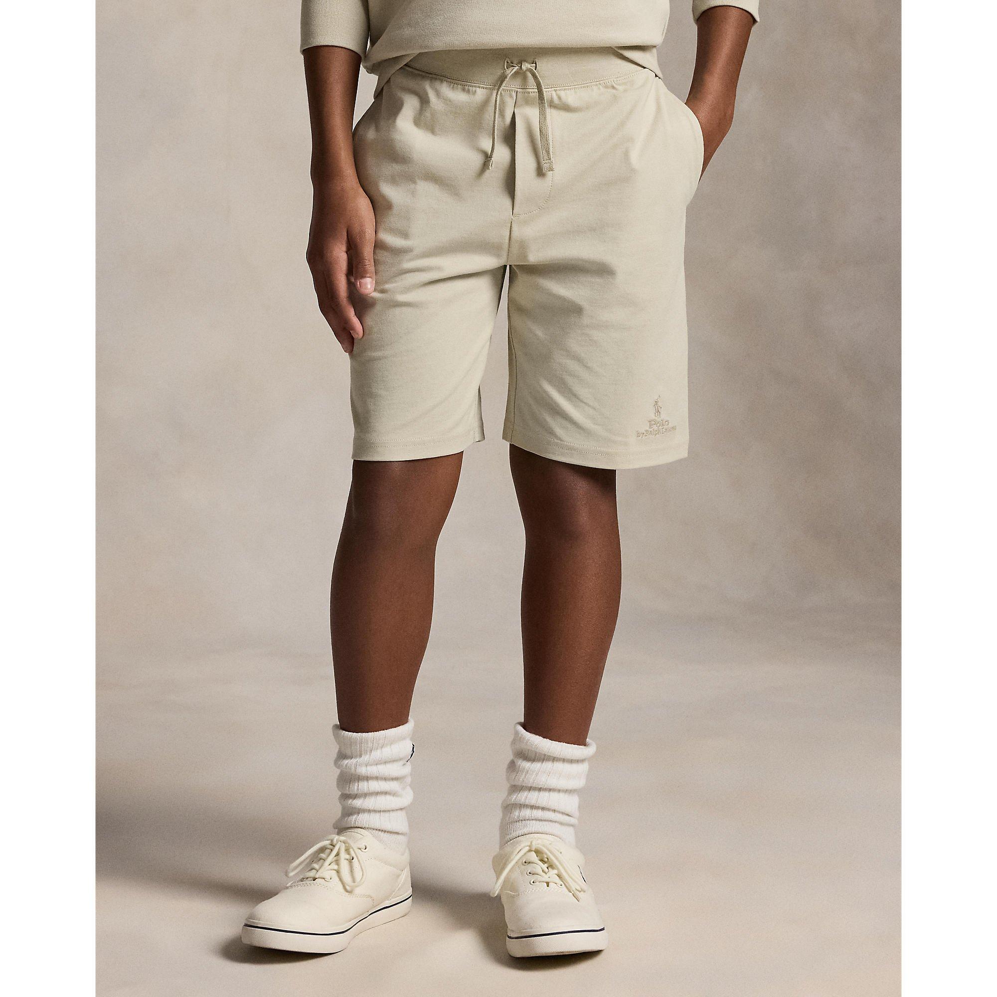 Classic Stone - Polo Ralph Lauren - Kids' Fleece Jogger Shorts - 3