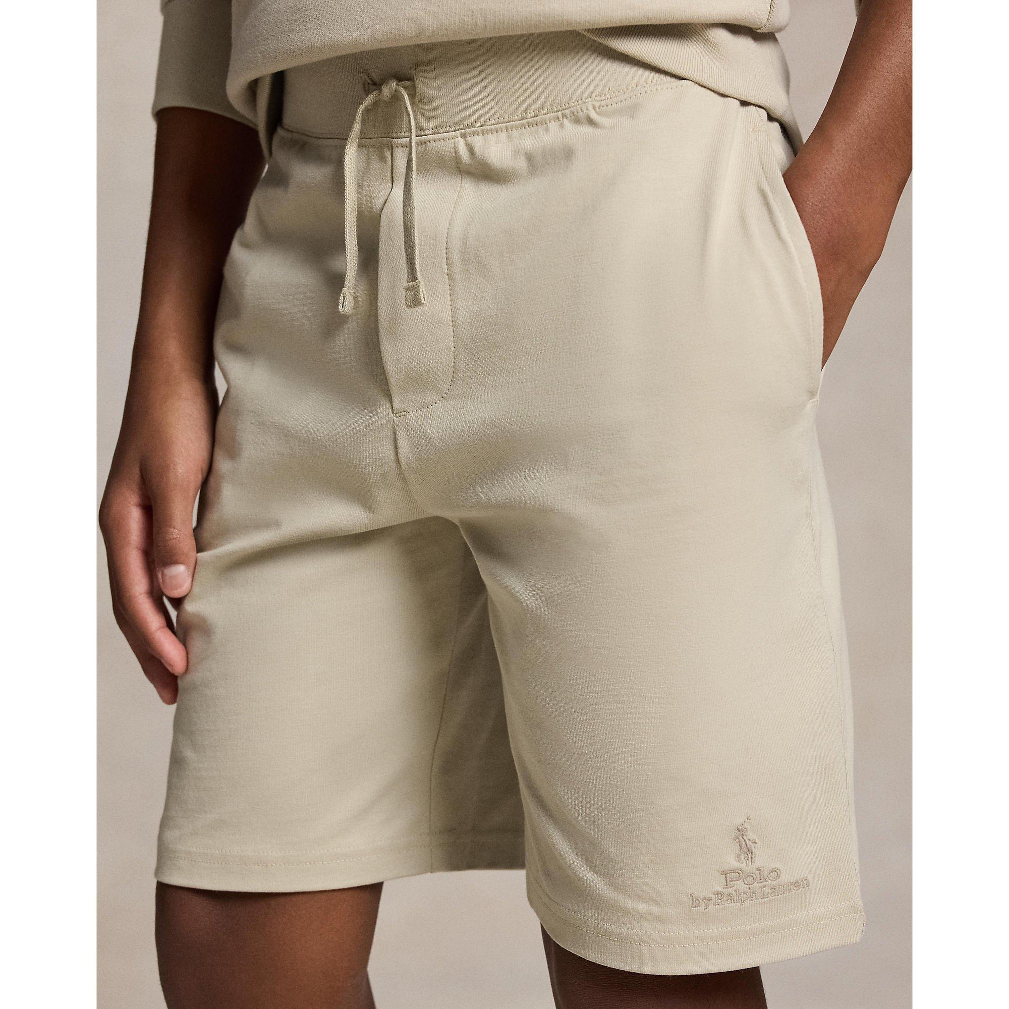Classic Stone - Polo Ralph Lauren - Kids' Fleece Jogger Shorts - 4