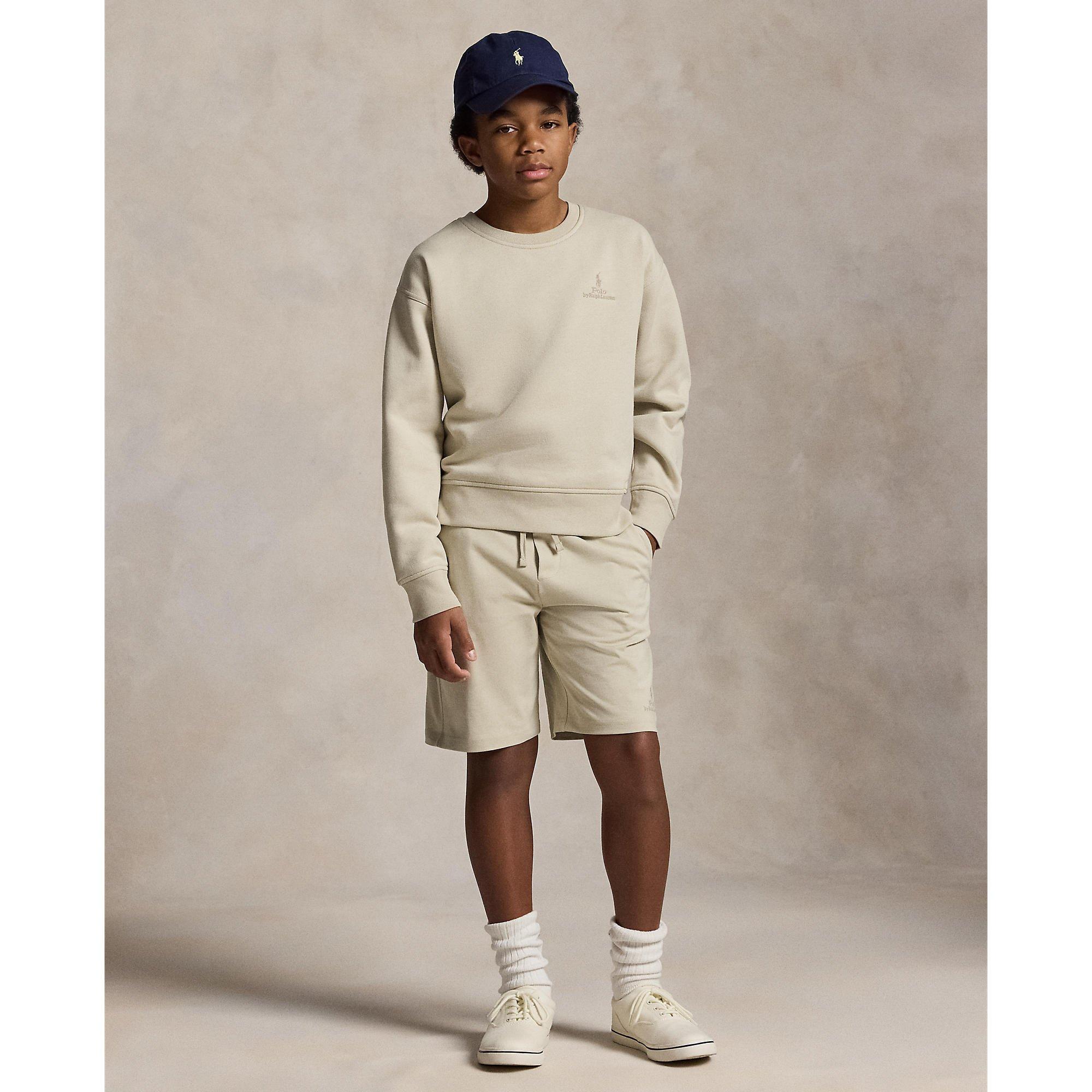 Classic Stone - Polo Ralph Lauren - Kids' Fleece Jogger Shorts - 5