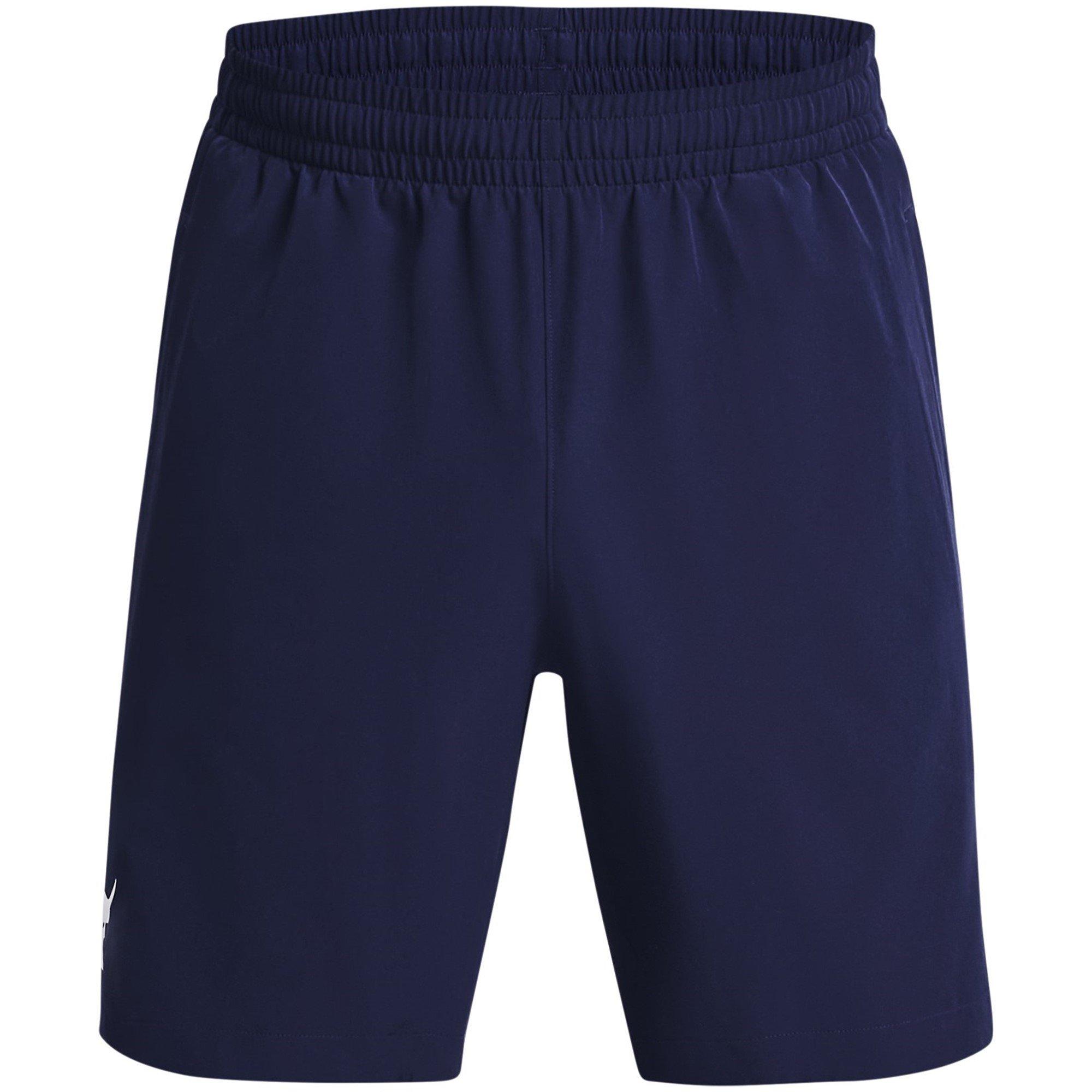 Blue - Under Armour - Men's Rock Woven Performance Gym Shorts - 1
