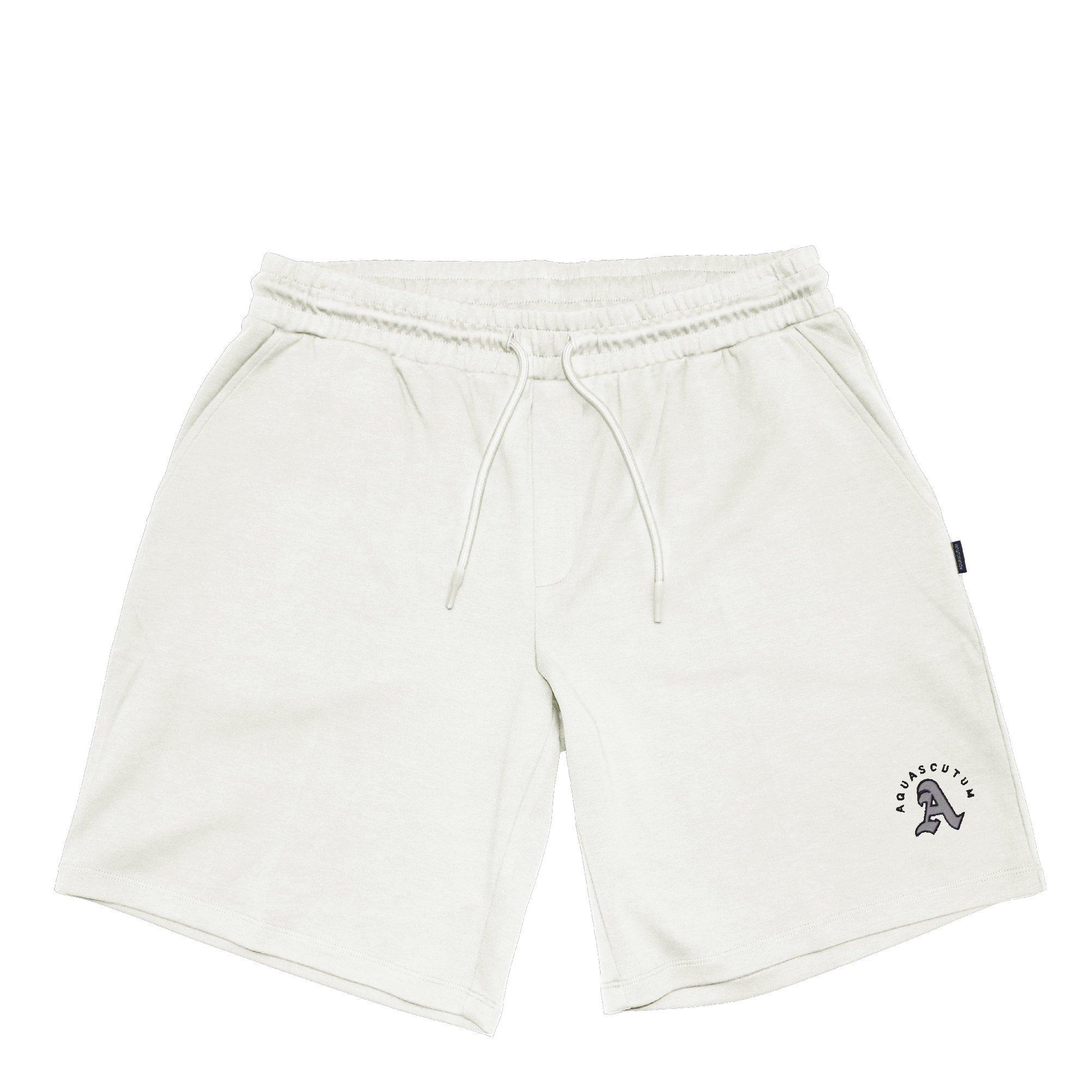 Beige - Aquascutum - Men's Fleece Jogger Shorts - 1