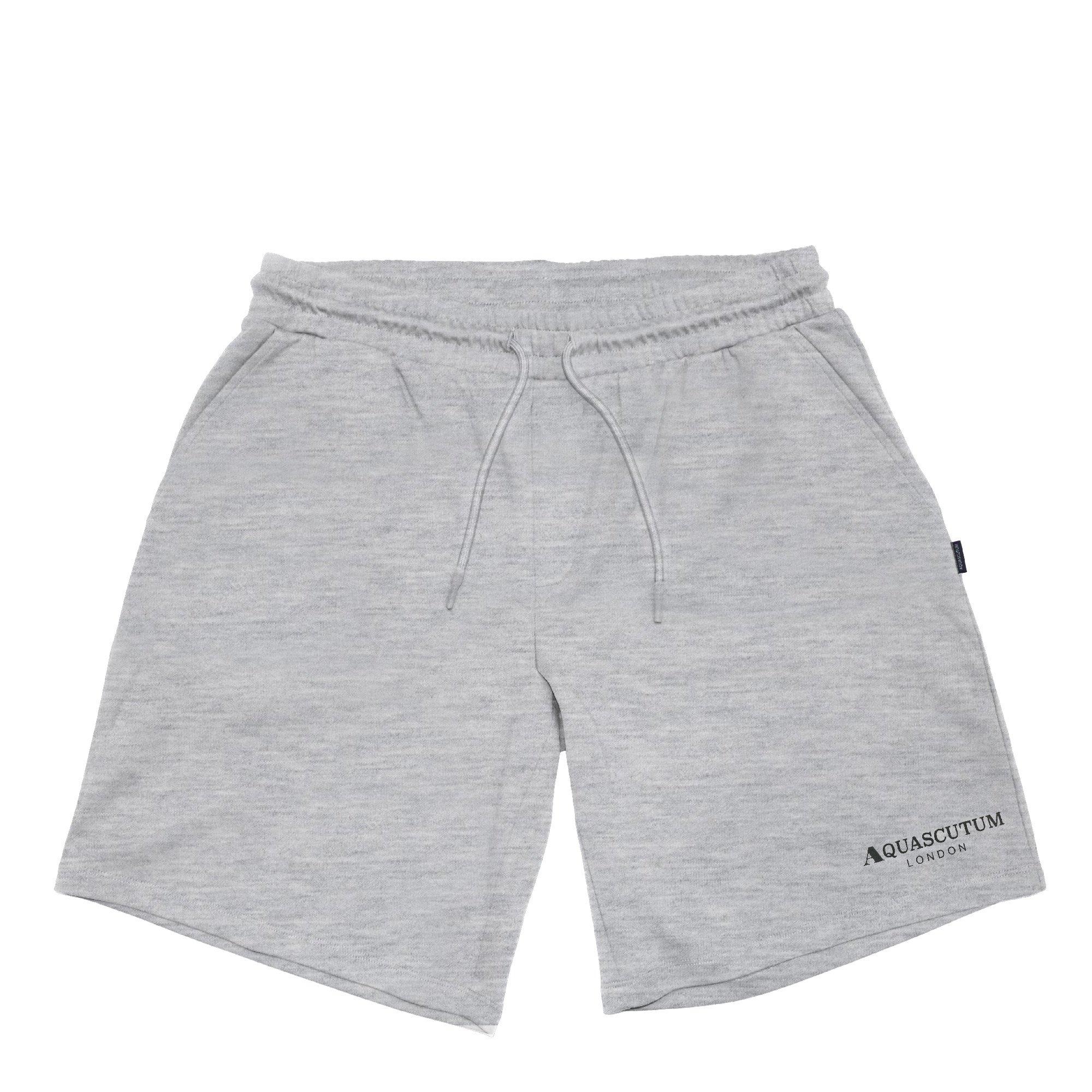 Grey - Aquascutum - Men's Fleece Jogger Shorts - 1