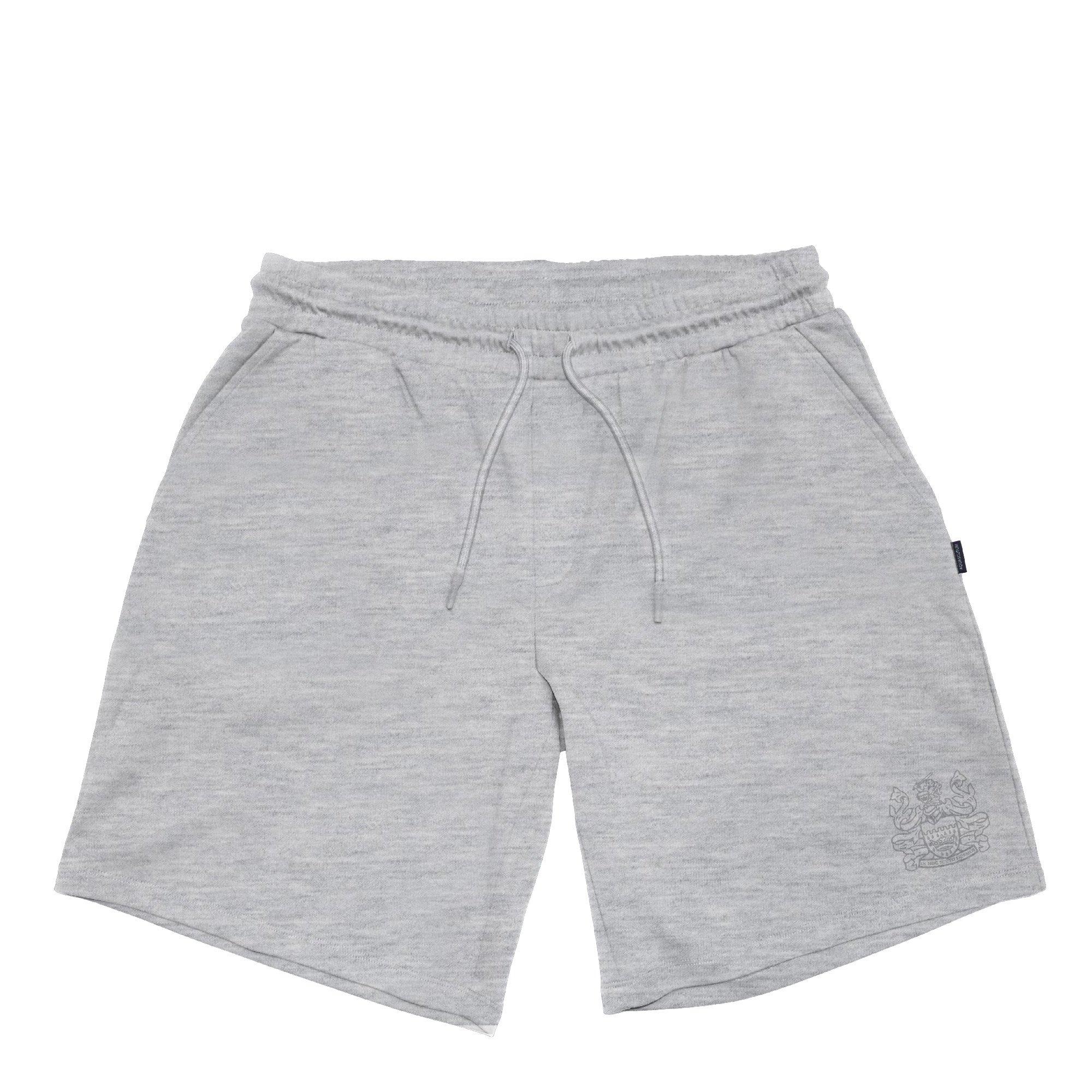 Grey - Aquascutum - Men's Fleece Jogger Shorts - 1