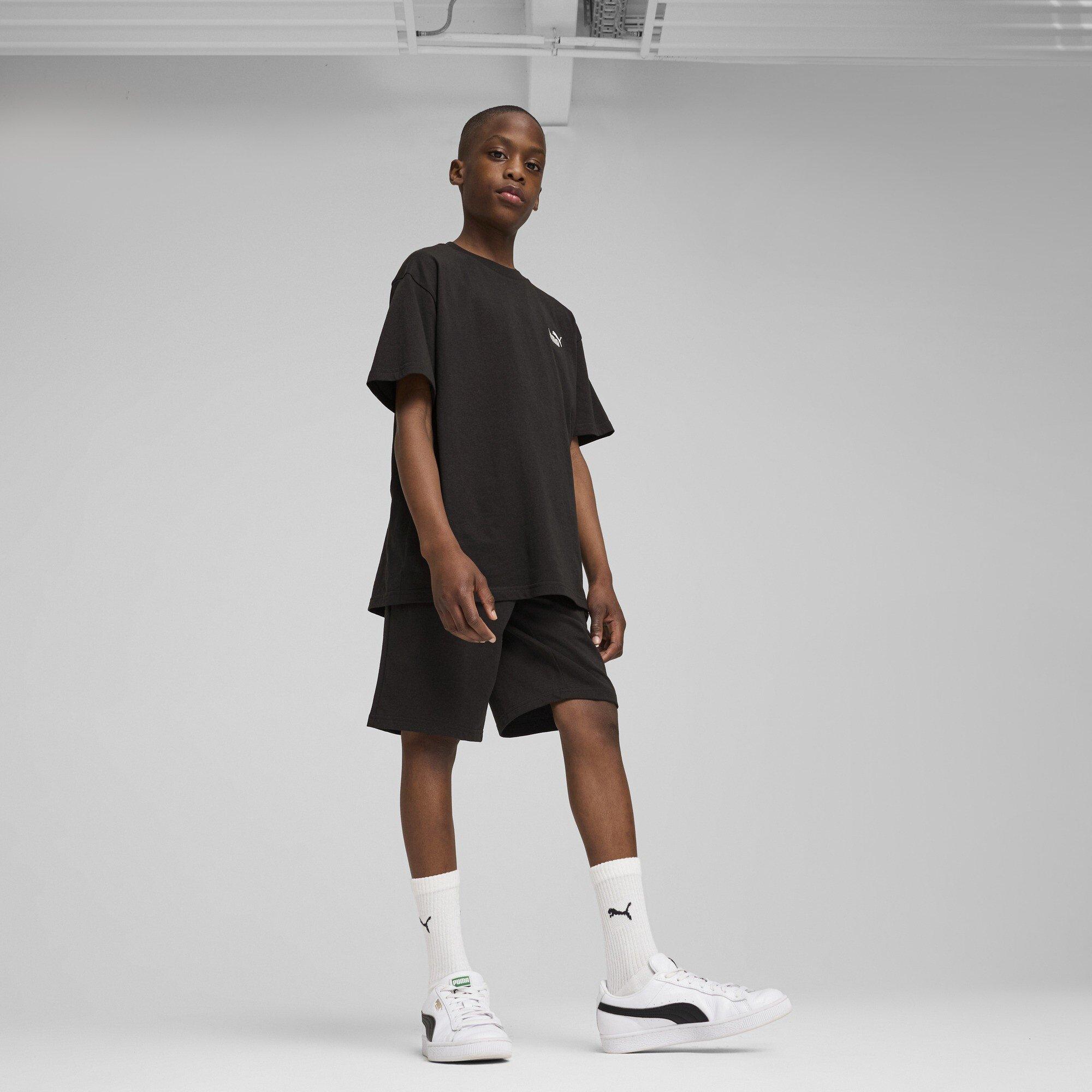 Puma Black - Puma - Essentials No.1 Logo Junior Shorts - 5