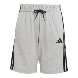 adidas Essentials 3 Stripe Jersey Short Juniors