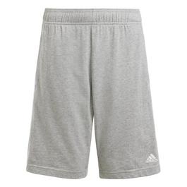 adidas Essentials 3 Stripe Jersey Short Juniors