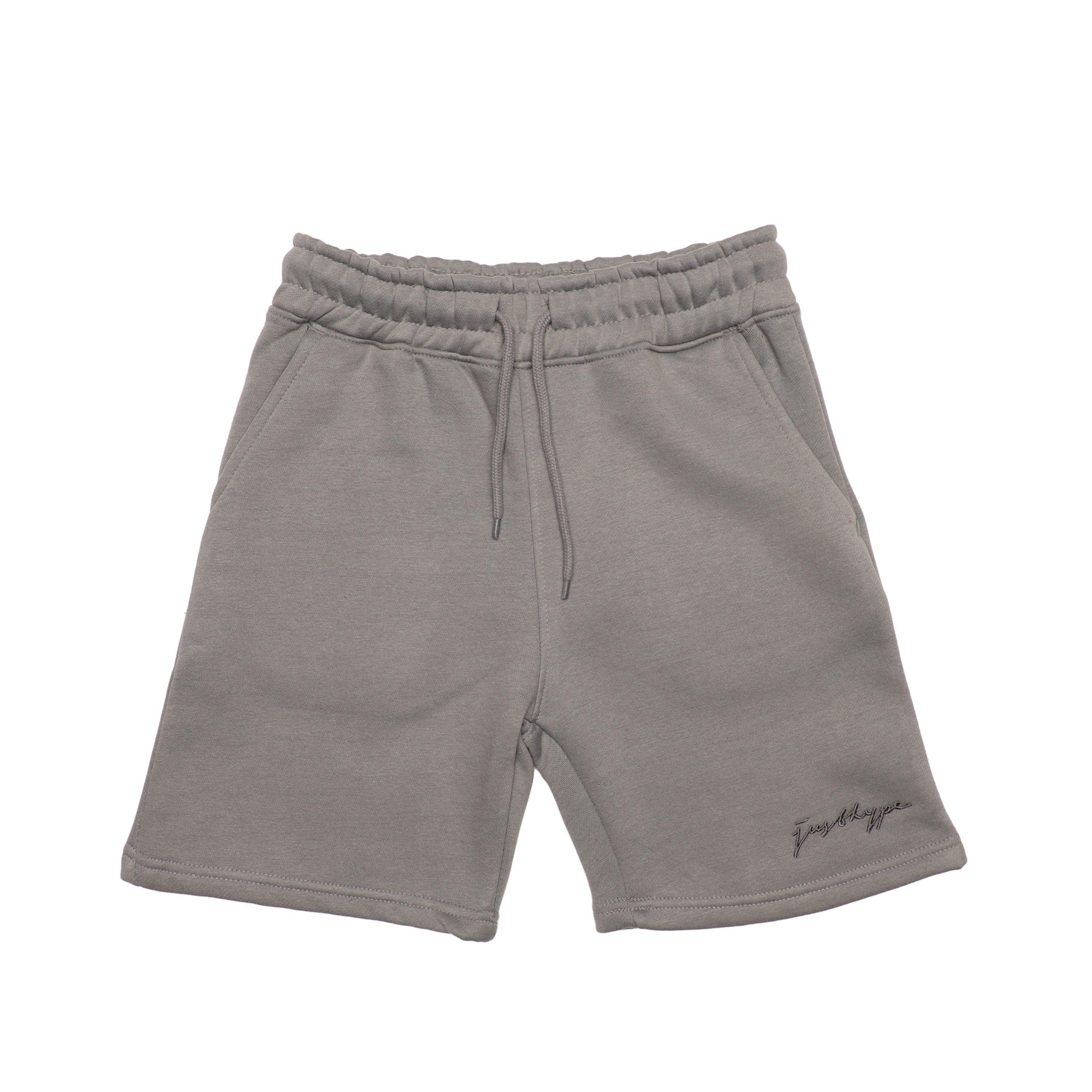 Hype  Kids ' Oversized Jersey Jogger Shorts - Grey - 7-8 Yrs