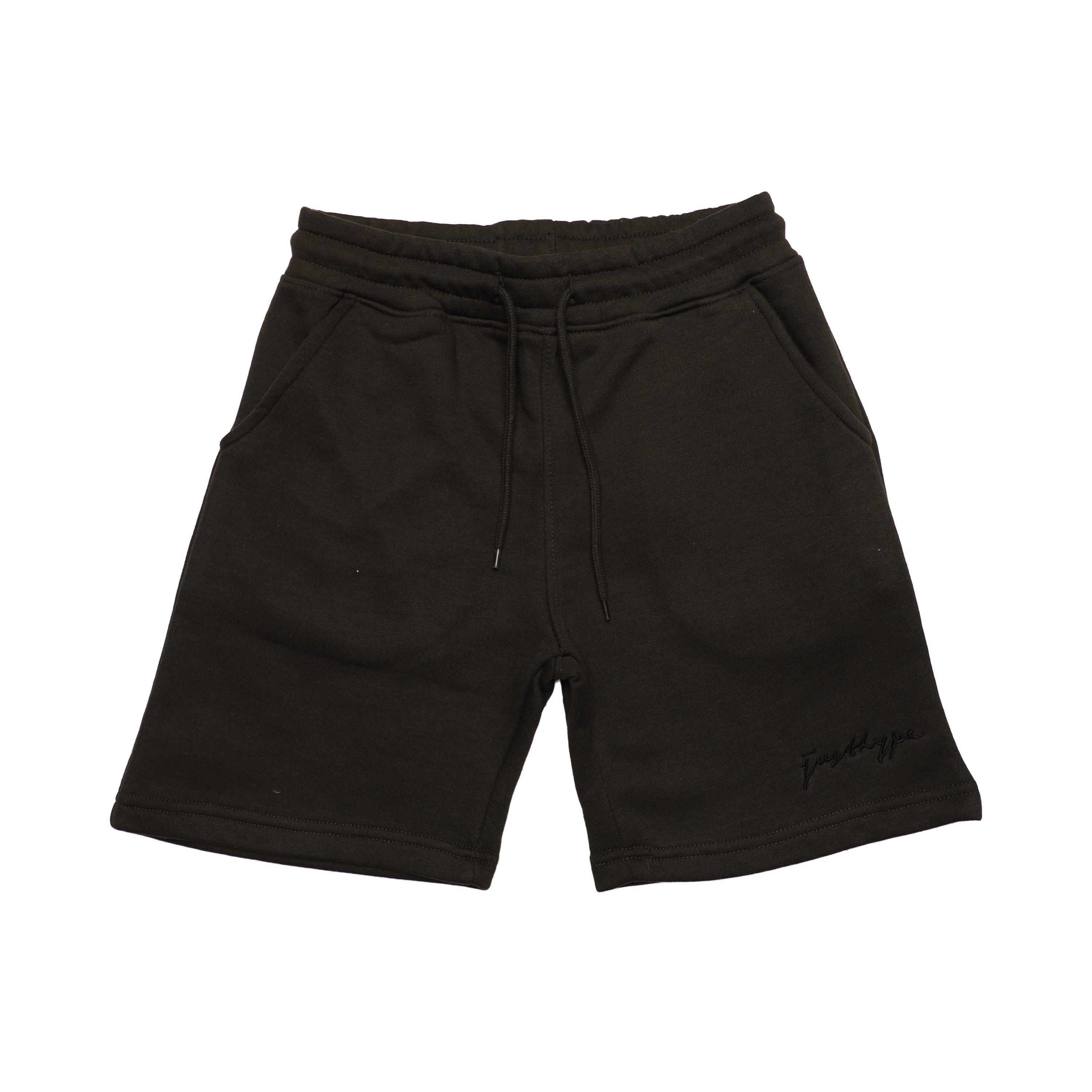 Hype  Kids ' Oversized Jersey Jogger Shorts - Black - 13 Yrs