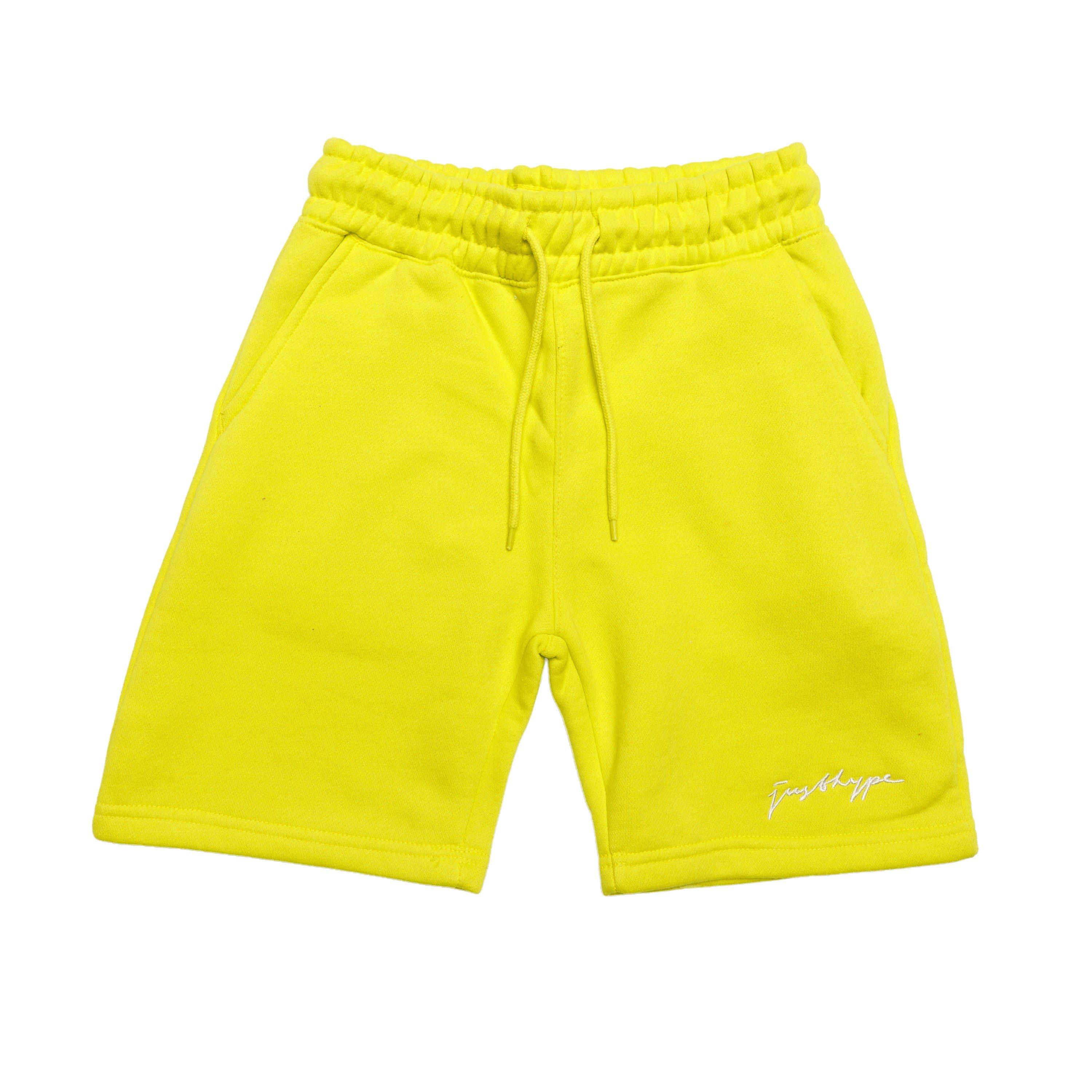 Hype  Kids ' Oversized Jersey Jogger Shorts - Lime - 13 Yrs