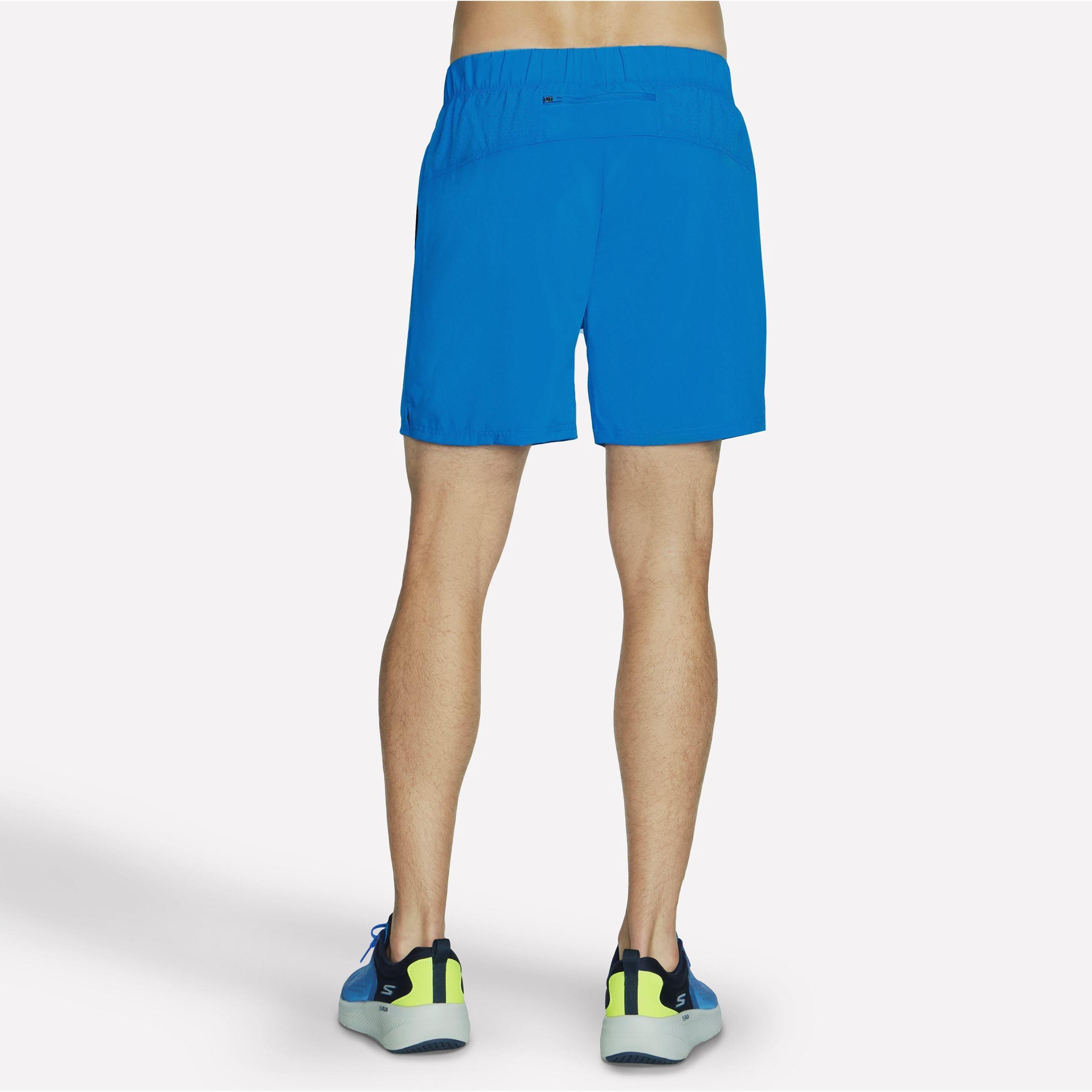 Blauw/Groen - Skechers - Skechers Performance Mesh 8 Short Gym Mens - 2