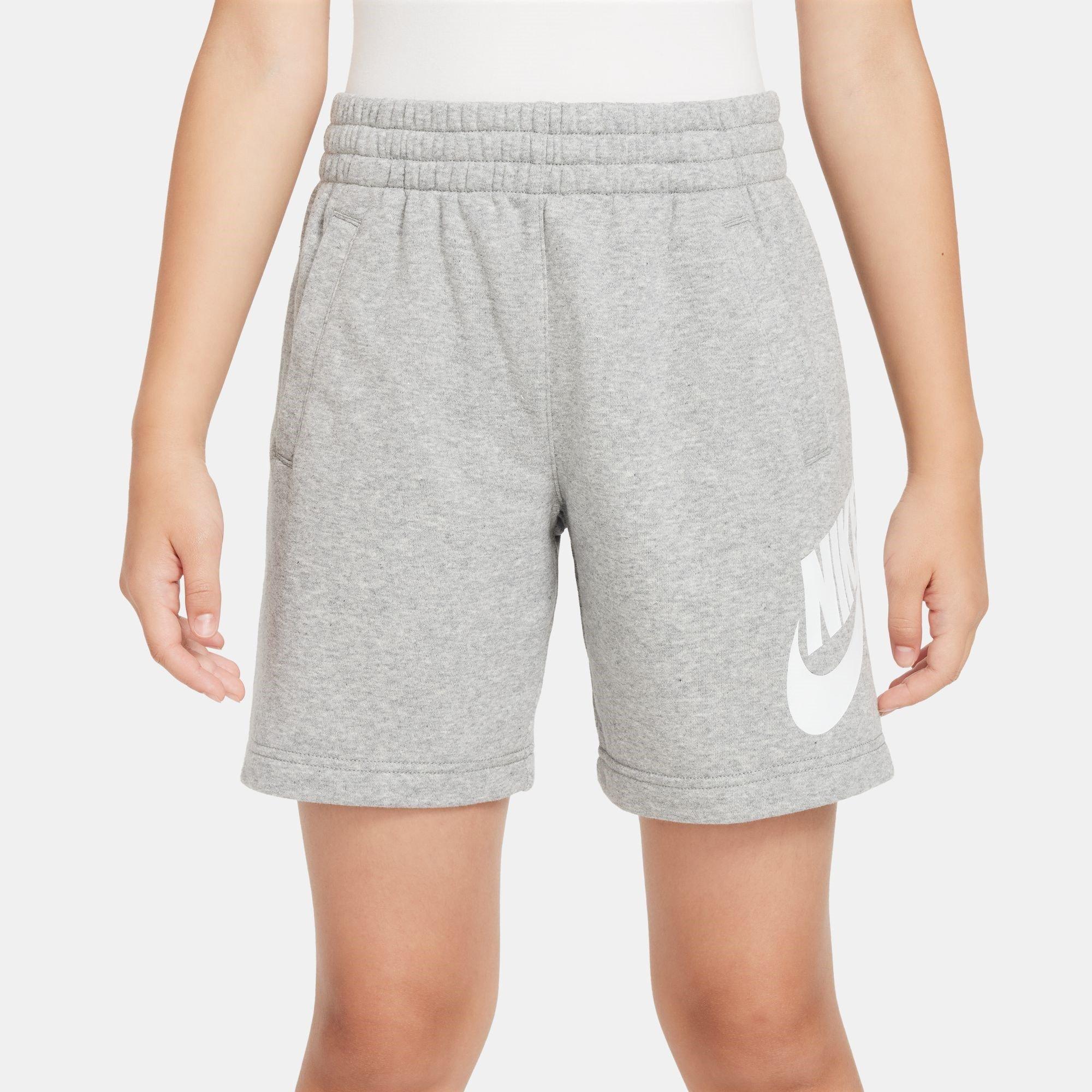 (GS) Nike Sportswear Club Fleece Swoosh Shorts 'Grey White' — foto 5