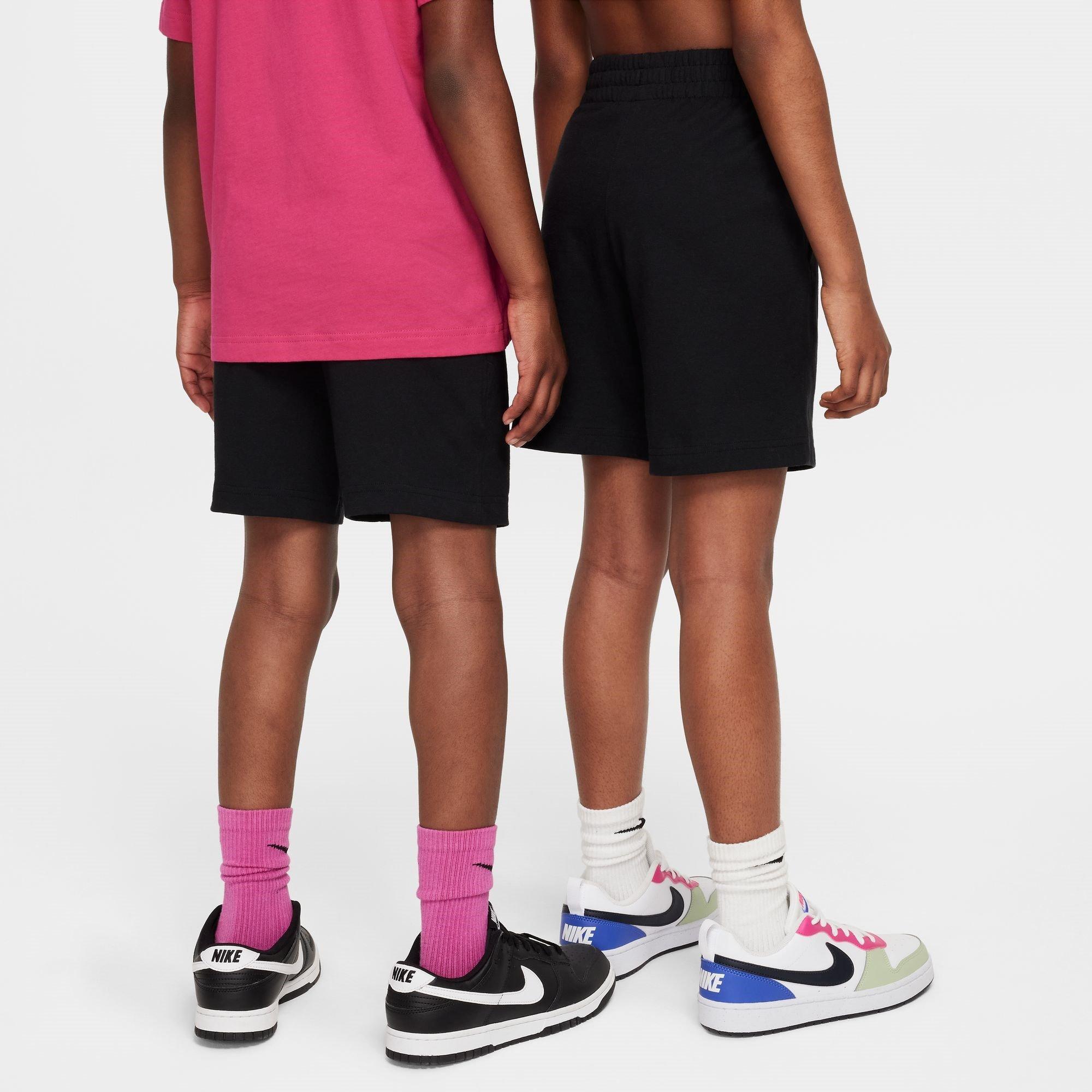 Black/White - Nike - Sportswear Club Juniors Knit Shorts - 4