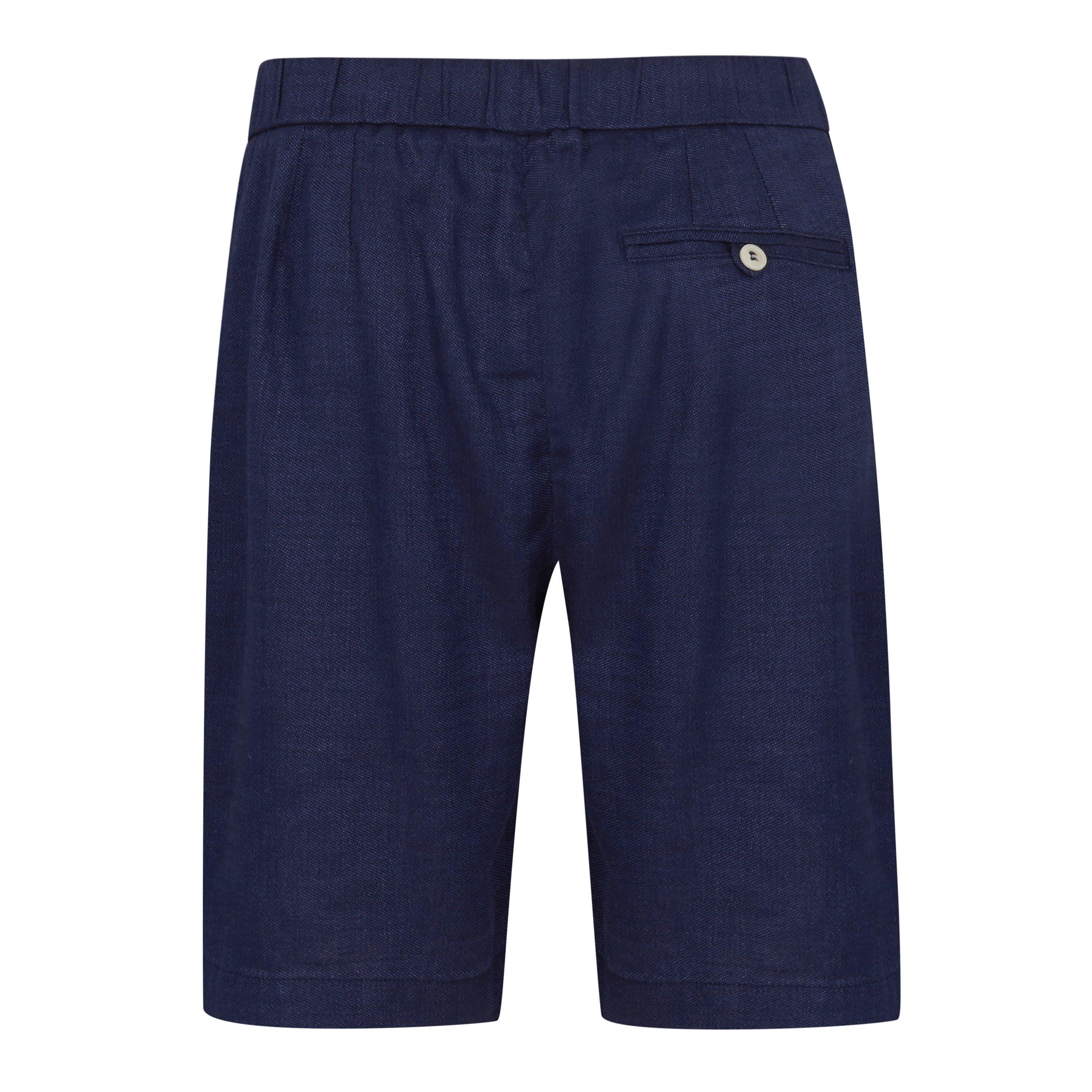 Navy Blue - Frescobol Carioca - Linen Shorts - 2