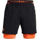Negro/Naranja - Under Armour - UA Wvn 2in1 Vent Sts Sn99 - 1