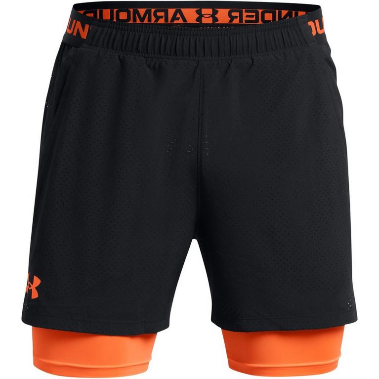 Negro/Naranja - Under Armour - UA Wvn 2in1 Vent Sts Sn99 - 1