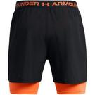 Schwarz/Orange - Under Armour - UA Wvn 2in1 Vent Sts Sn99 - 8