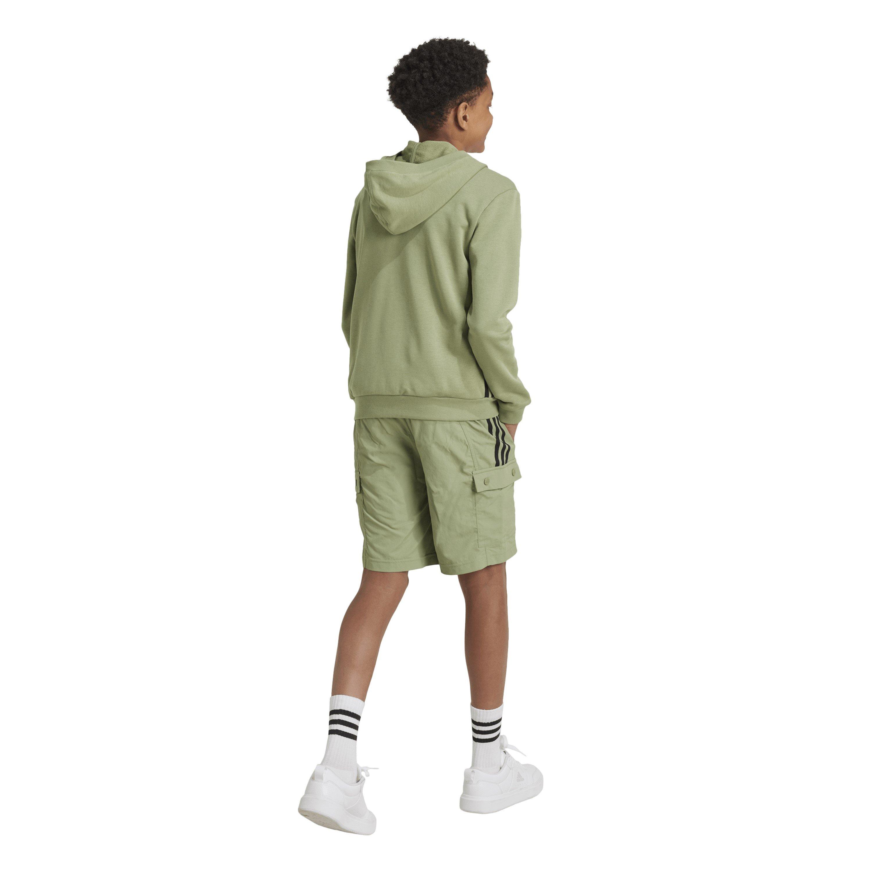 Green/Black - adidas - Unisex Kids Jersey Jogger Shorts - 5