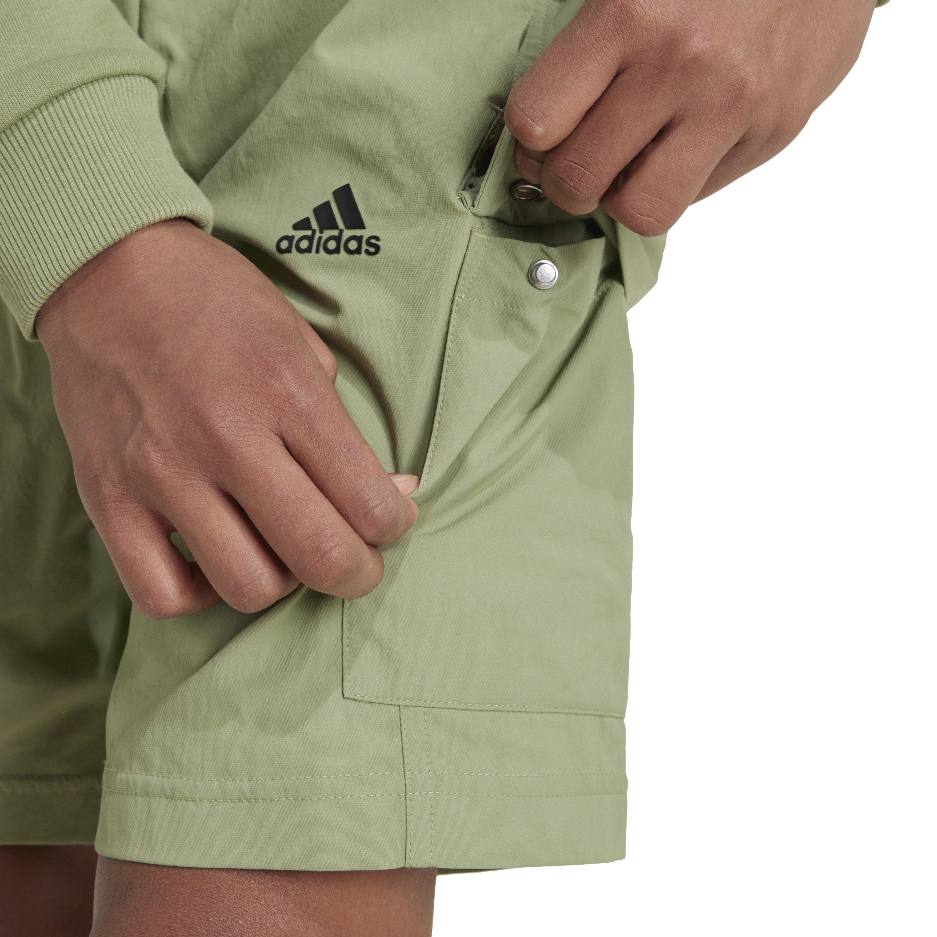 Green/Black - adidas - Unisex Kids Jersey Jogger Shorts - 6